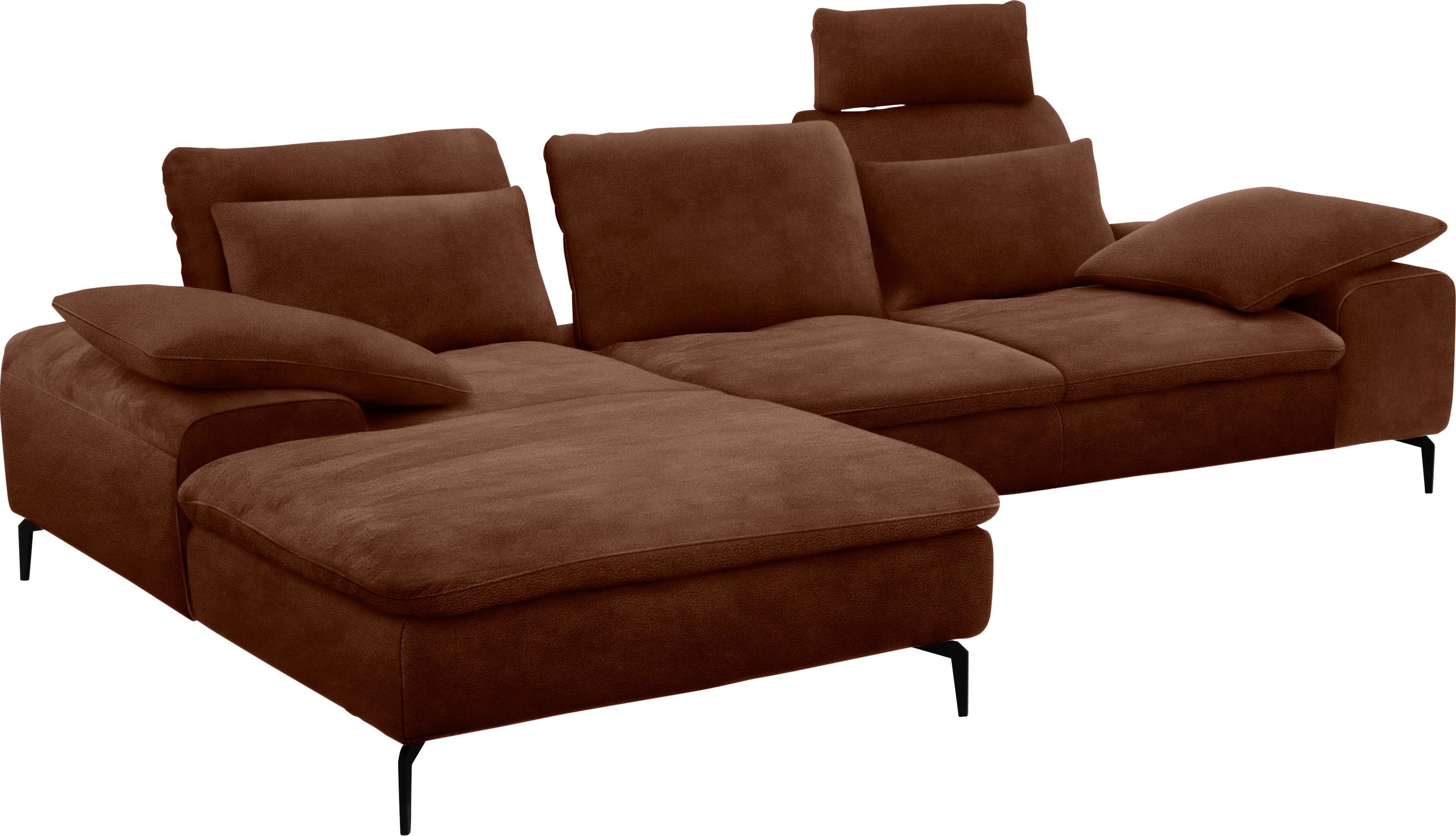 W.SCHILLIG Ecksofa valentinoo, Set, inklusive Hocker, mit Sitztiefenverstellung, Breite 299 cm