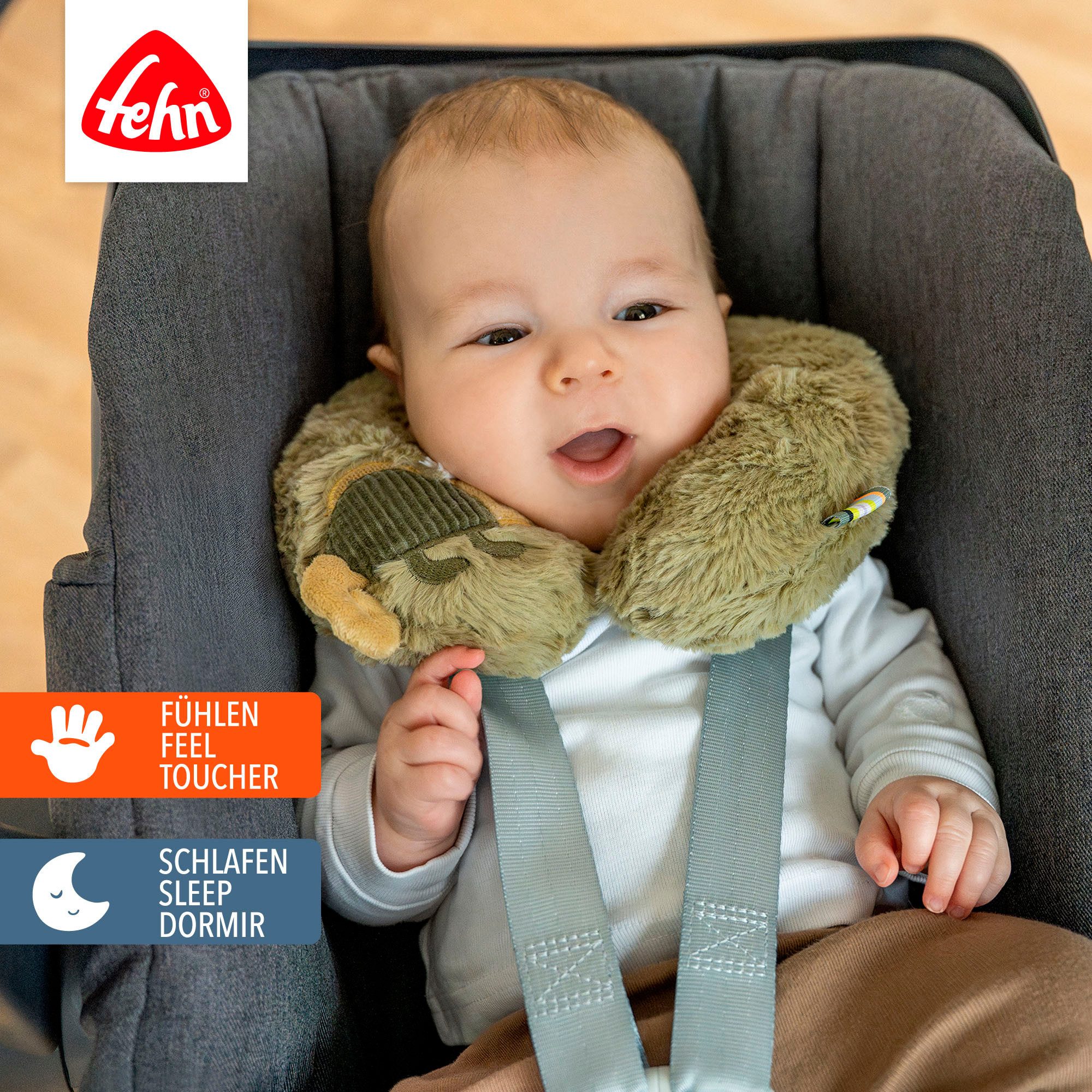 Fehn Nackenkissen Lazy, Crazy & Pink, Chamäleon