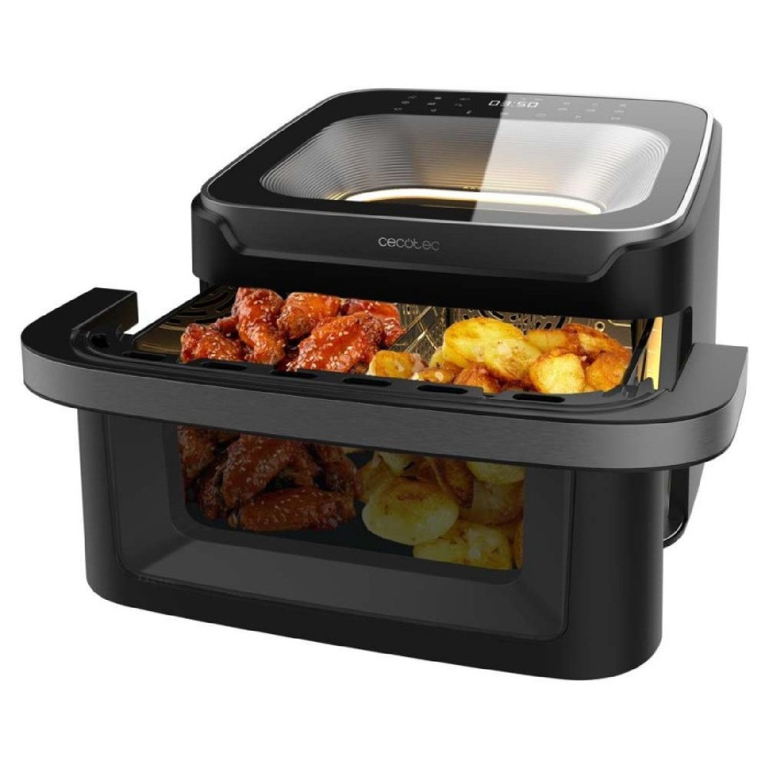 Cecotec Heißluftfritteuse, 2200 W, Cecofry Advance 10000 Full Vision