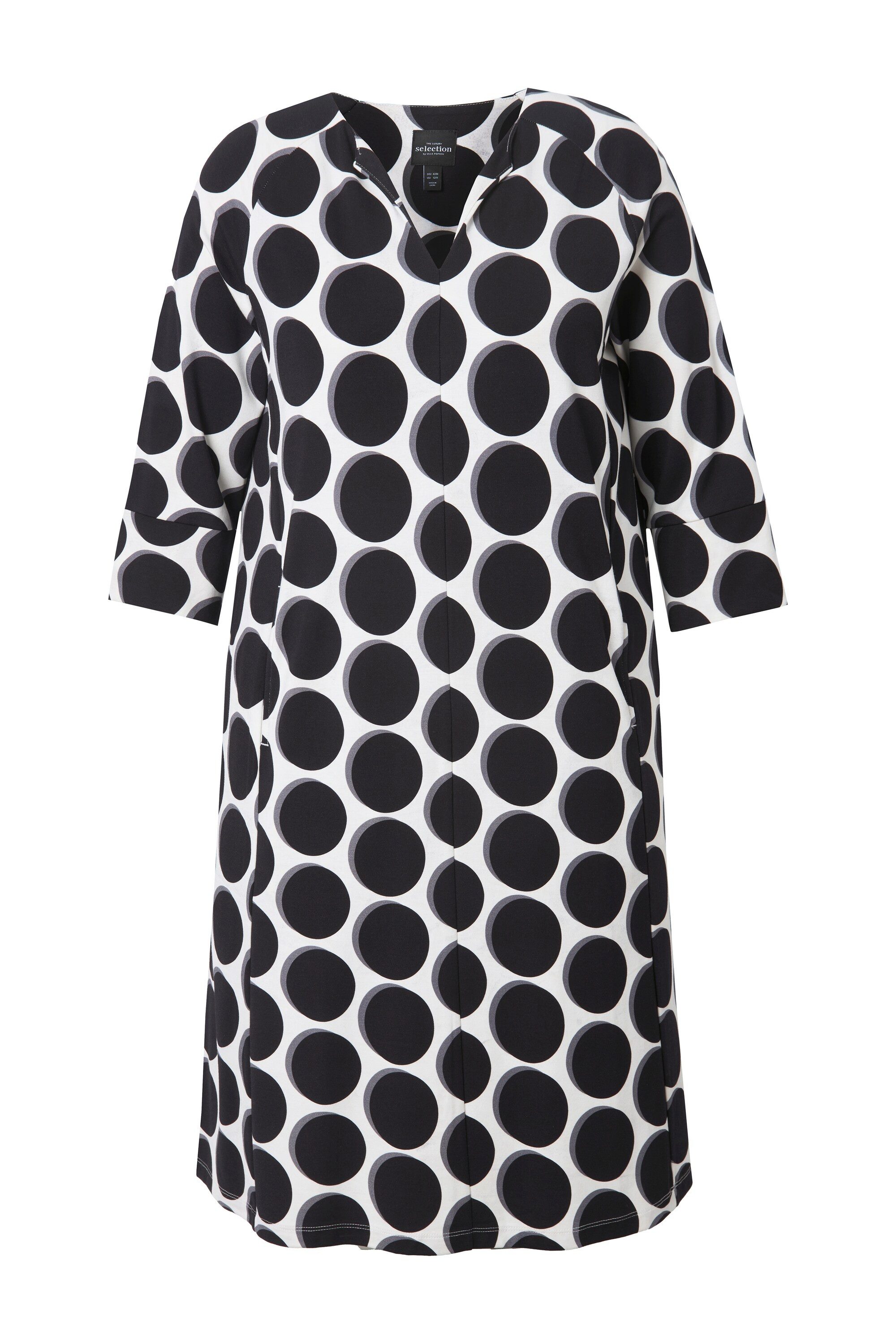 Ulla Popken Midikleid Punto-Kleid Punkte A-Linie günstig online kaufen