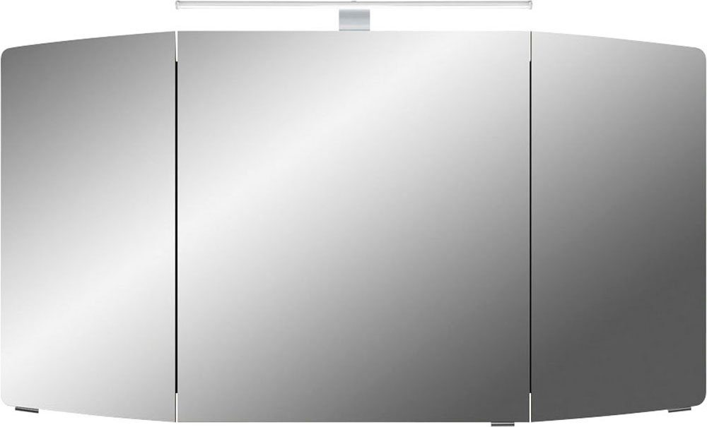 PELIPAL Spiegelschrank Cassca 120cm Glanz Weiß Breite Weiß Glanz Badmöbel, | Sprint