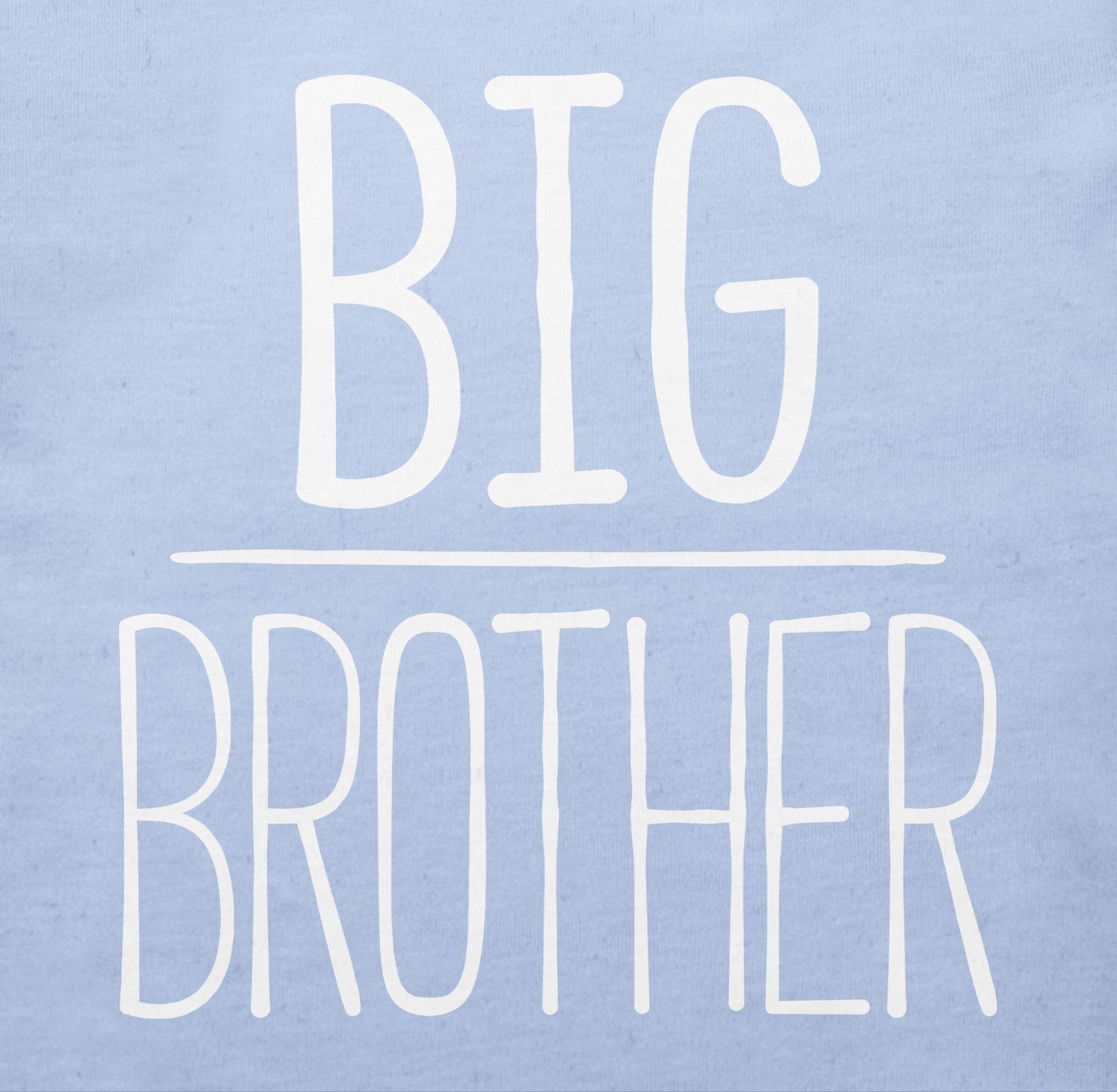 2 T-Shirt Bruder Großer Big Shirtracer Brother Babyblau