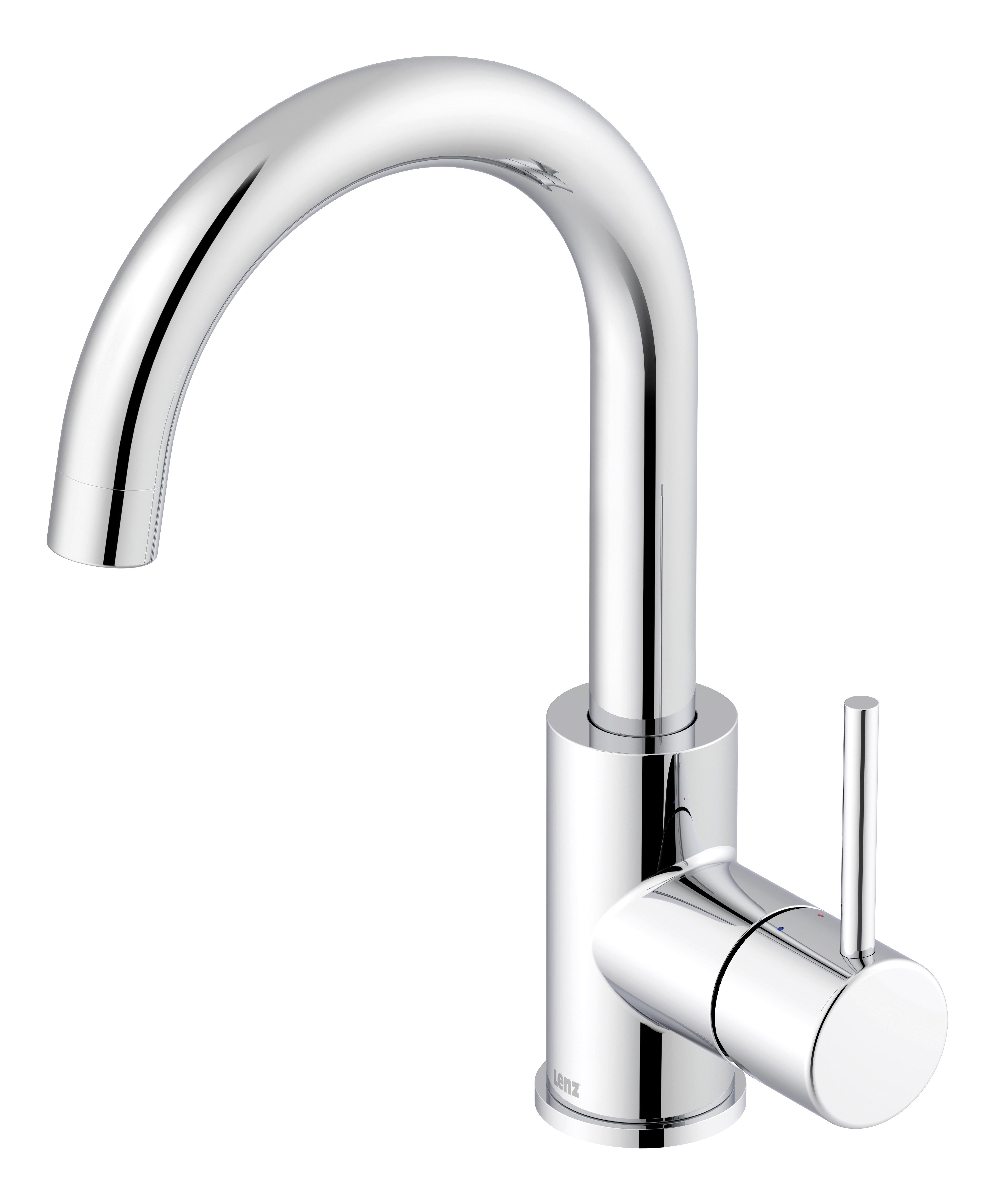 Lenz Waschtischarmatur BOW2 (Armatur mit Pop-Up-Ventil) EasyFix Befestigung, Niederdruck