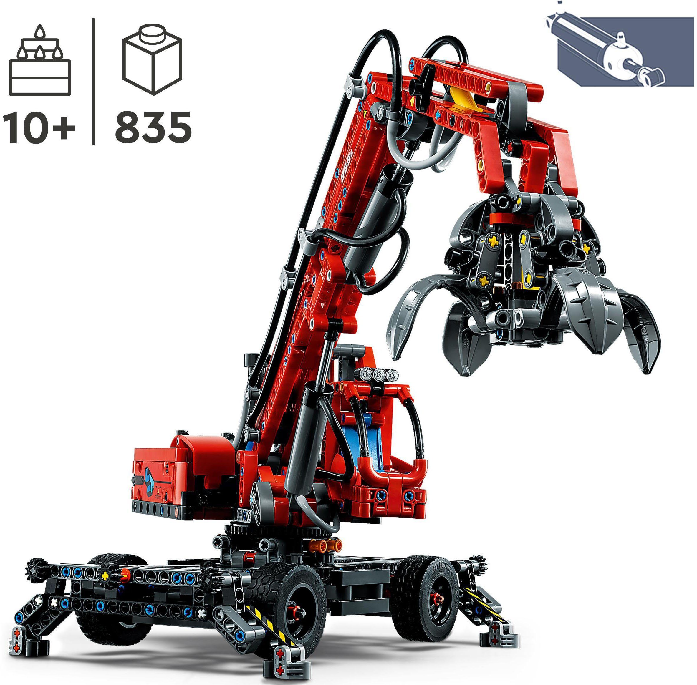 Europe Umschlagbagger Konstruktionsspielsteine (42144), Technic, (835 LEGO® St), LEGO® Made in