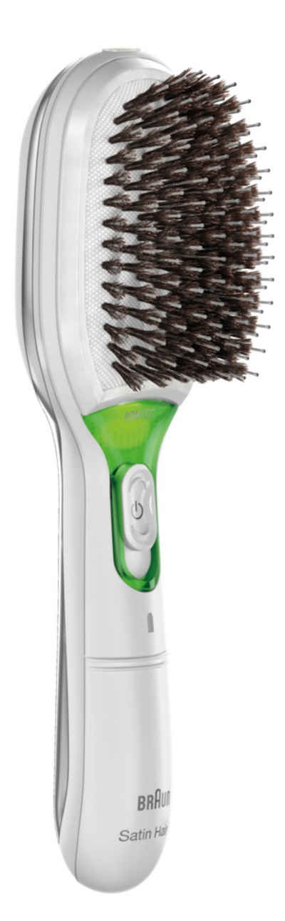 Braun Elektrohaarbürste Satin Hair 7 BR750 mit Naturborsten - weiss