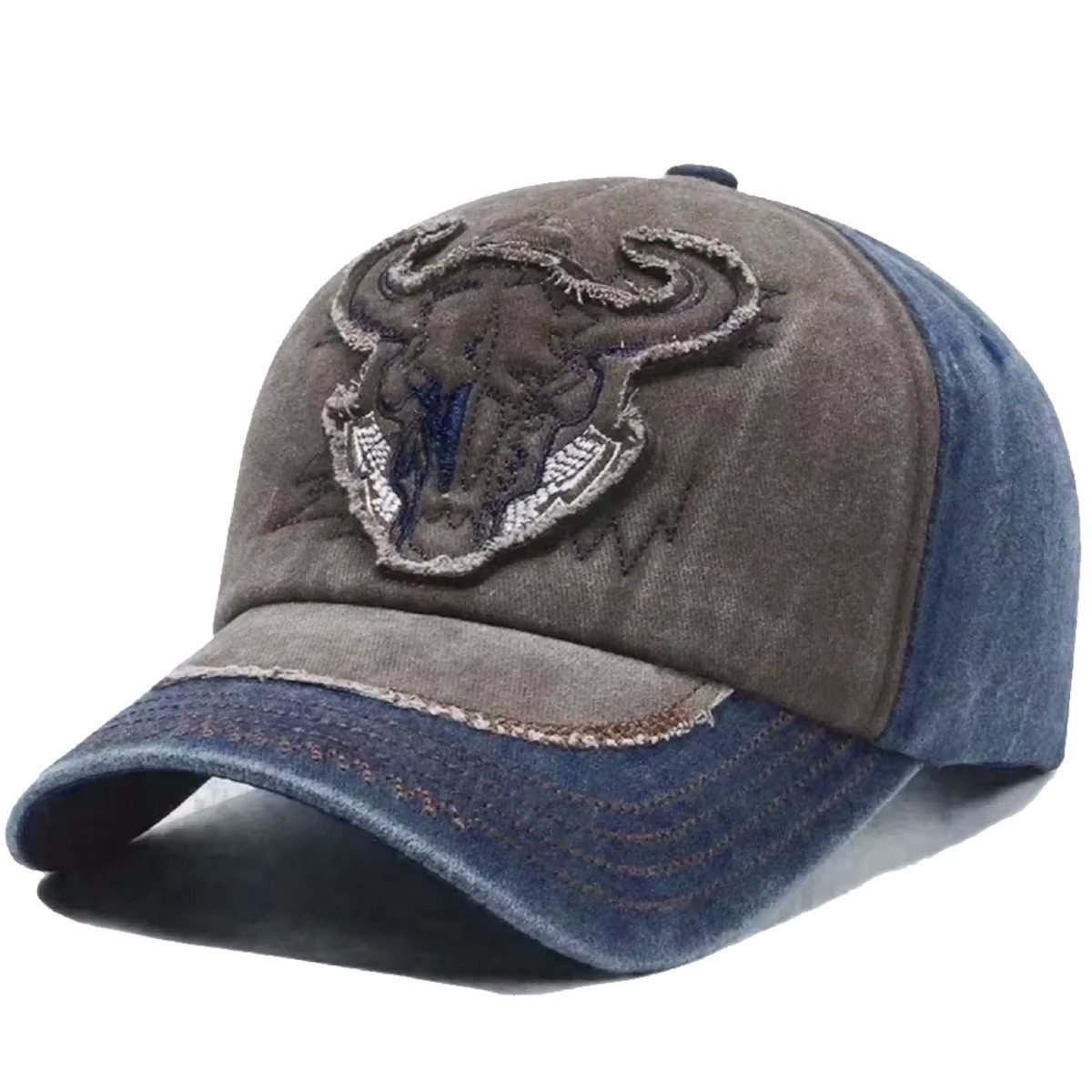 Sporty Baseball Cap Bull Indian Dakota Western Baseballcap Vintage Cap vintage Look