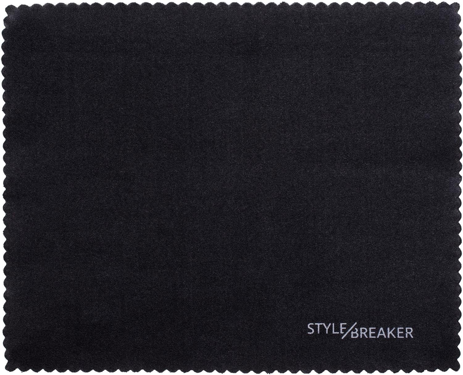 styleBREAKER Brillenetui Brillenetui Hardcase Samt Optik