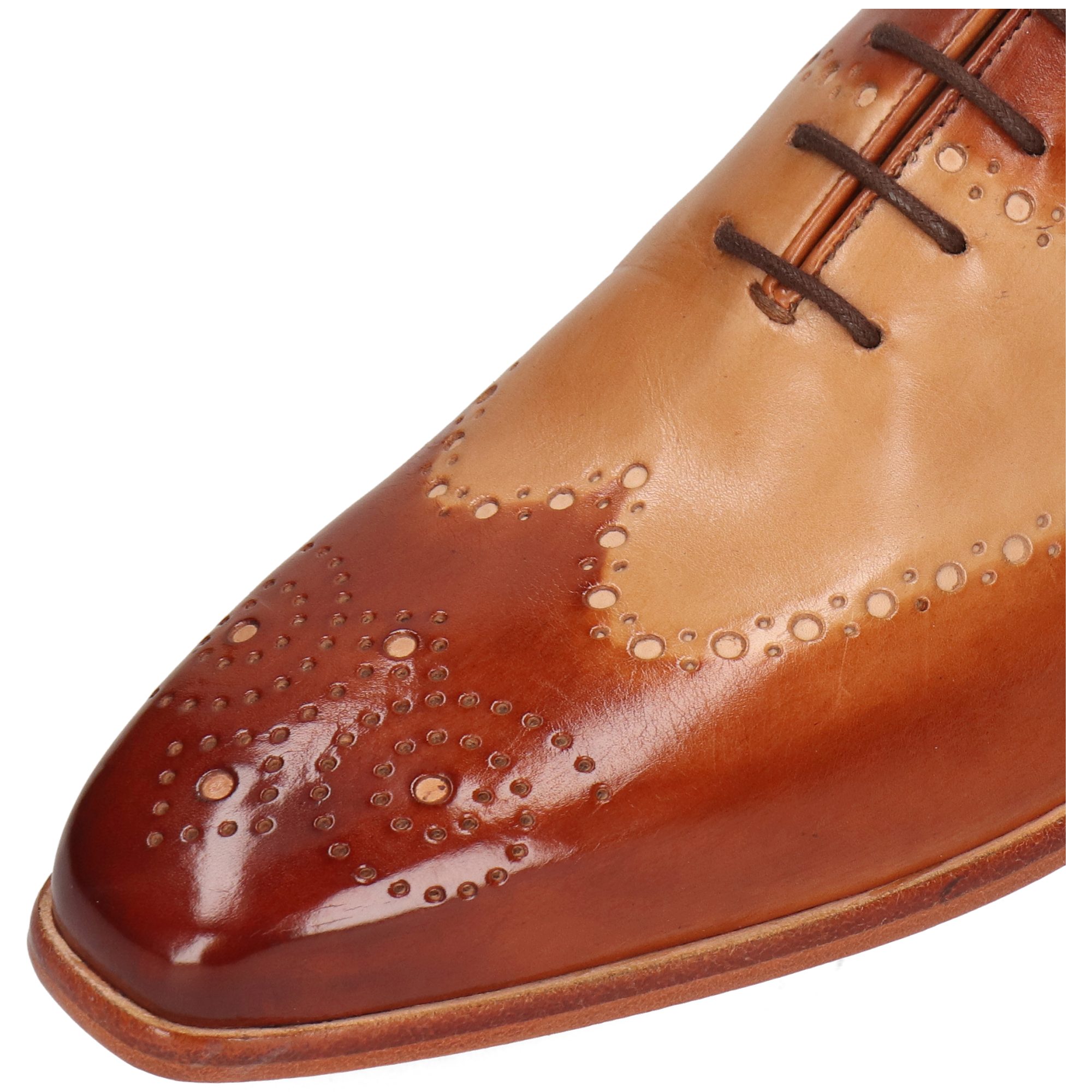 Melvin & Hamilton Lance 41 Leder-Schnürschuhe für Herren Schnürschuh Flache Absätze, Echtes Leder, Vegetabile Gerbung