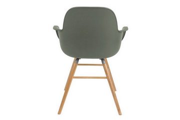 Zuiver Stuhl Armlehnstuhl Albert Kunststoff grün