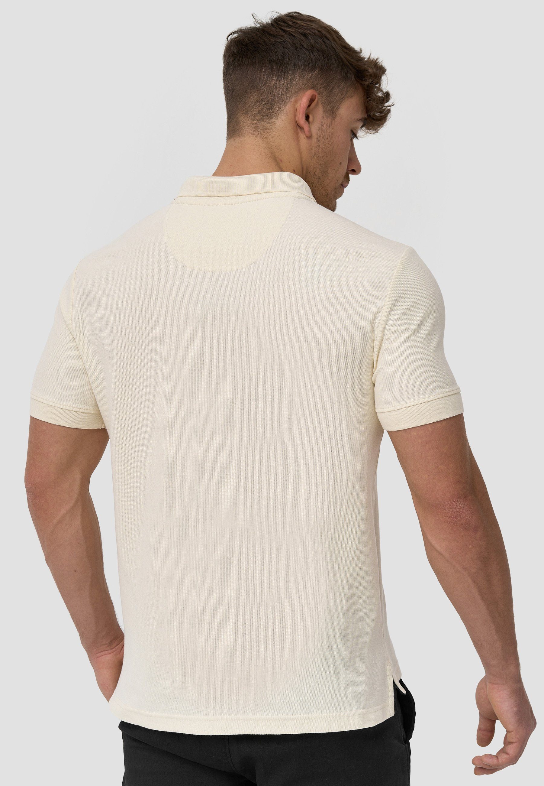 Indicode Poloshirt Herren Wadim Polo Shirt Herrenshirt mit feiner Logo-Stickerei auf der Brust