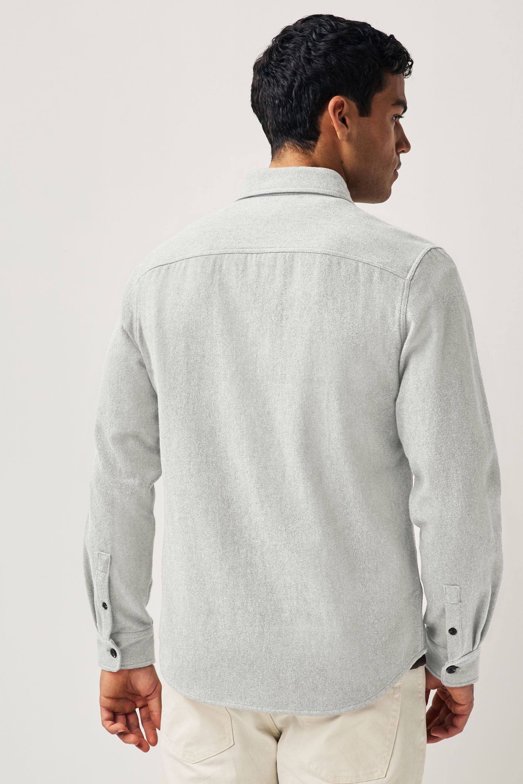 Next Hemdjacke Hemdjacke aus angerauter Baumwolle günstig online kaufen