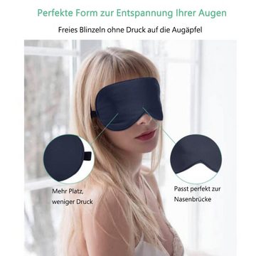GelldG Schlafmaske Seiden-Schlafmaske, 2er-Pack Augenmaske aus Seide