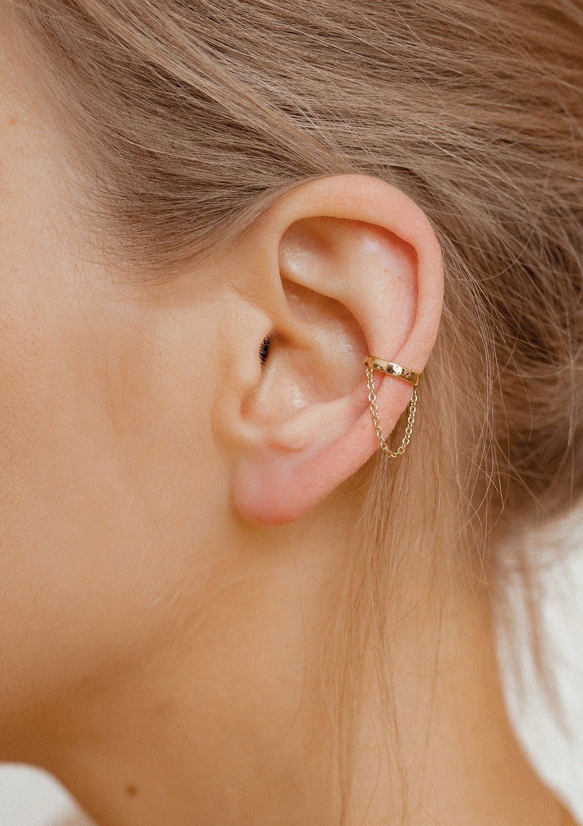 Hey Happiness Ohrklemme Ear Cuff Kette hängend, Ohrring Silber 925 Damen, O günstig online kaufen