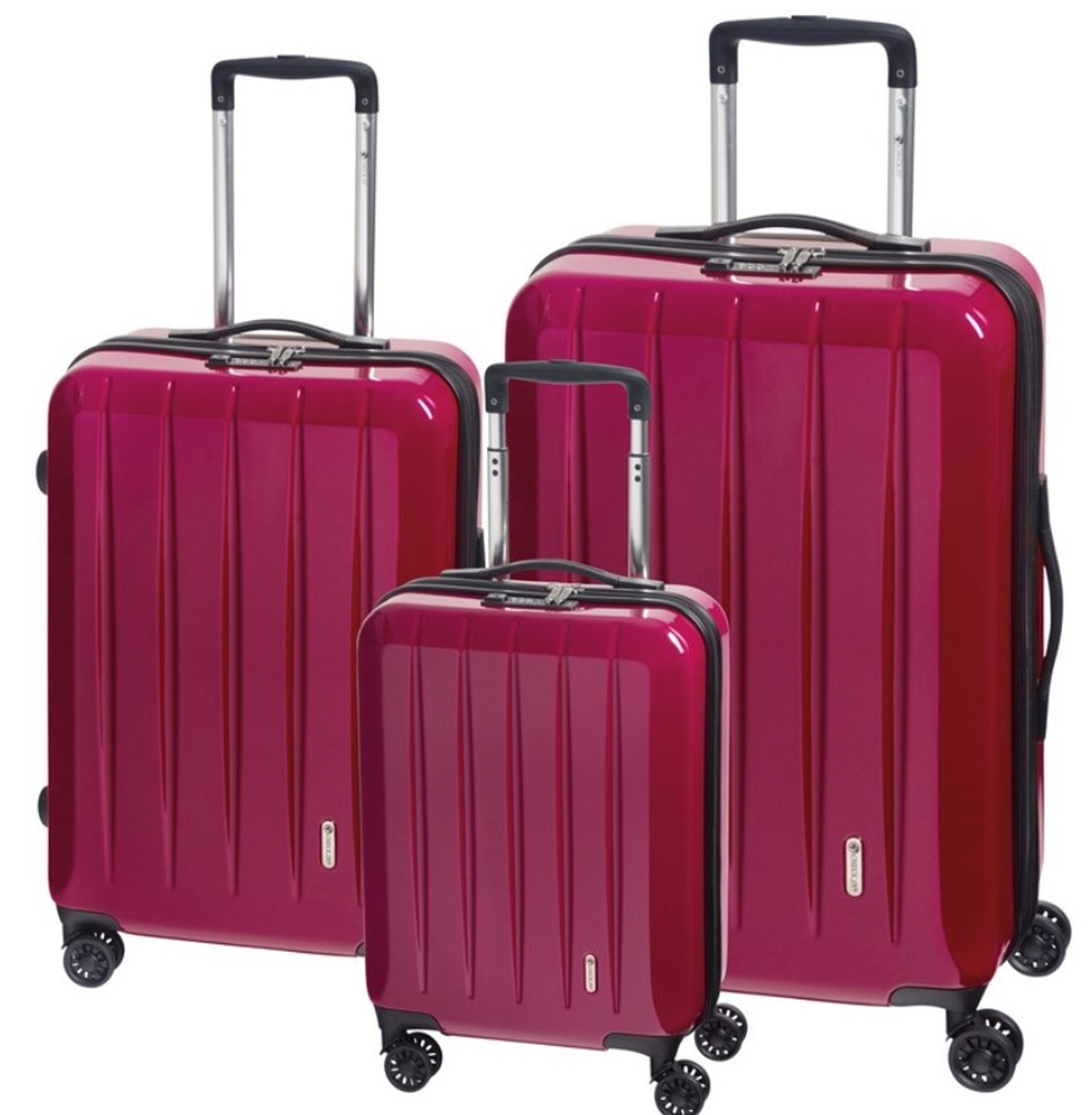 CHECK.IN® Trolleyset - Light - XL-Volumen - 4 Rollen - Dehnfalte, div. Farben
