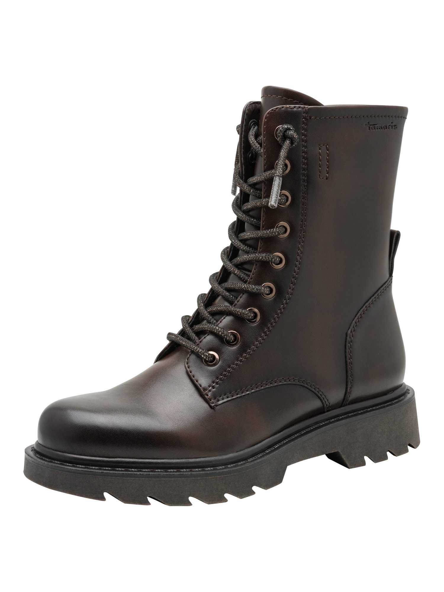 Tamaris TOUCH-IT mit Absatz kein Absatz 1-25281-43 Schnürstiefelette TOUCH-IT