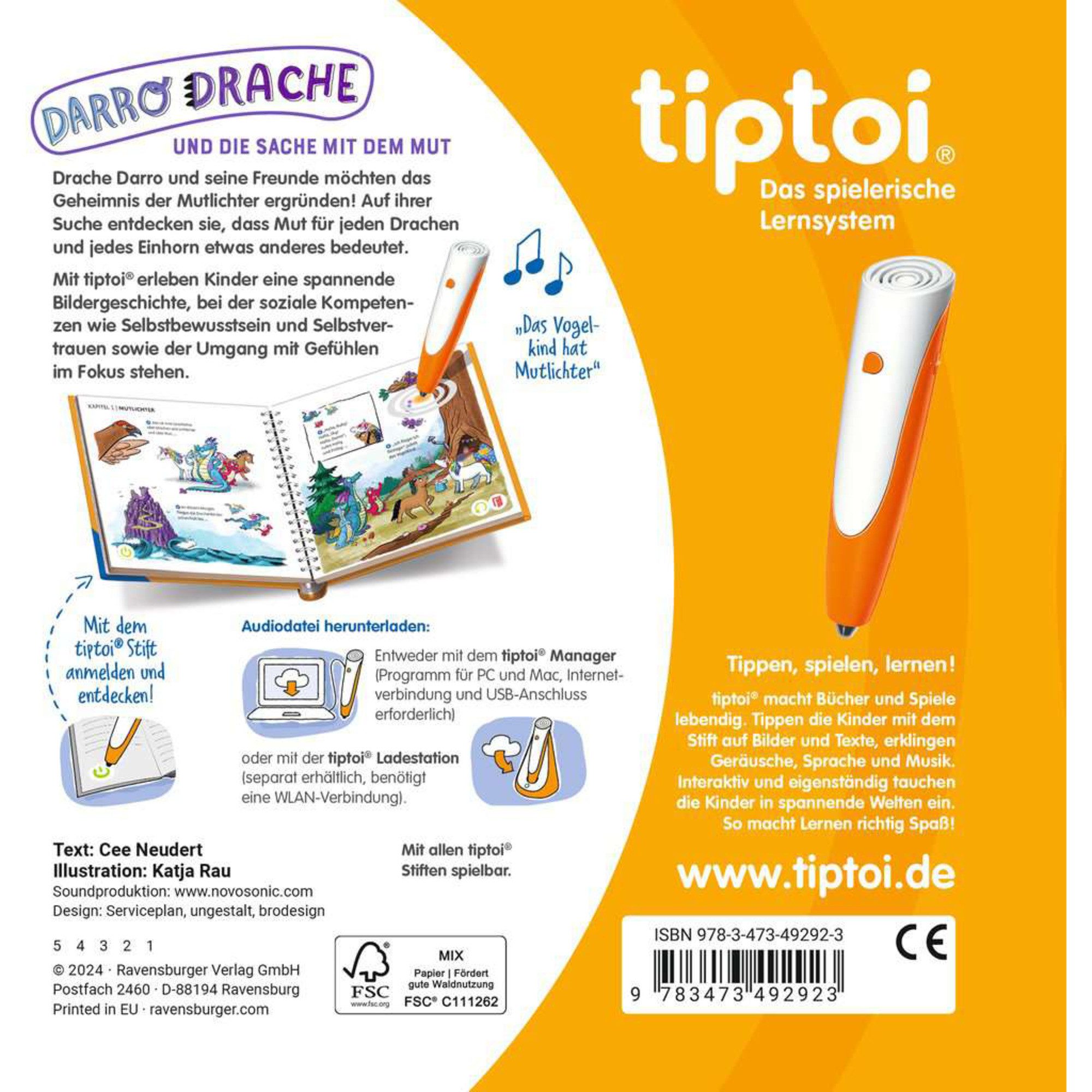 Ravensburger Lernspielzeug Ravensburger tiptoi Darro Drache günstig online kaufen