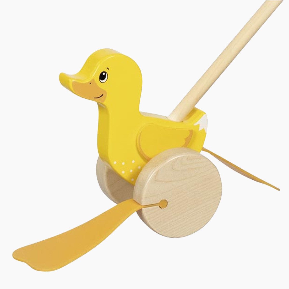 goki Schiebestab Schiebetier Ente Ellie, (packung, 2-tlg), Perfekt für kleine Hände