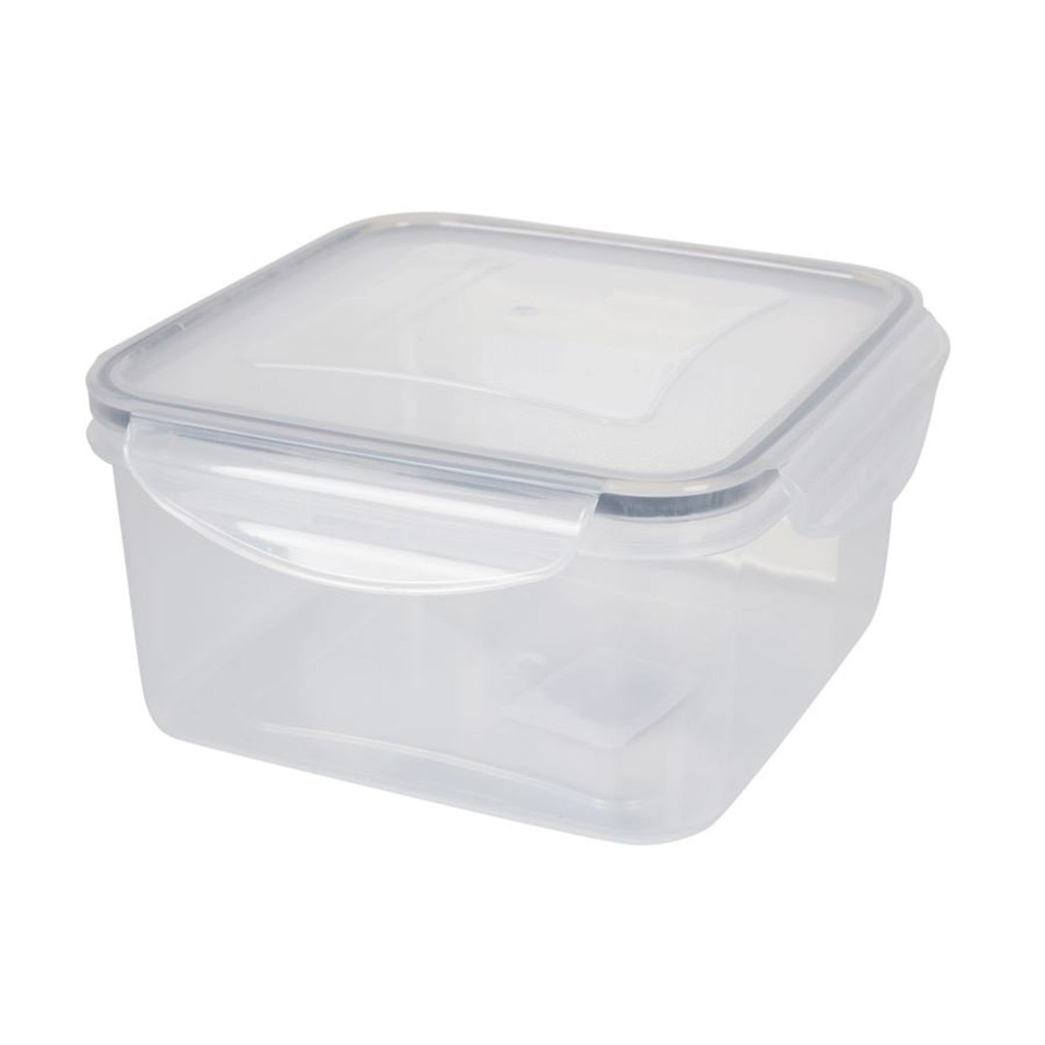 PLAST1 Frischhaltedose Airtight Frischhaltedose 1,2 L Clippverschluss Brot Lunchbox Gefrierbe, Kunststoff