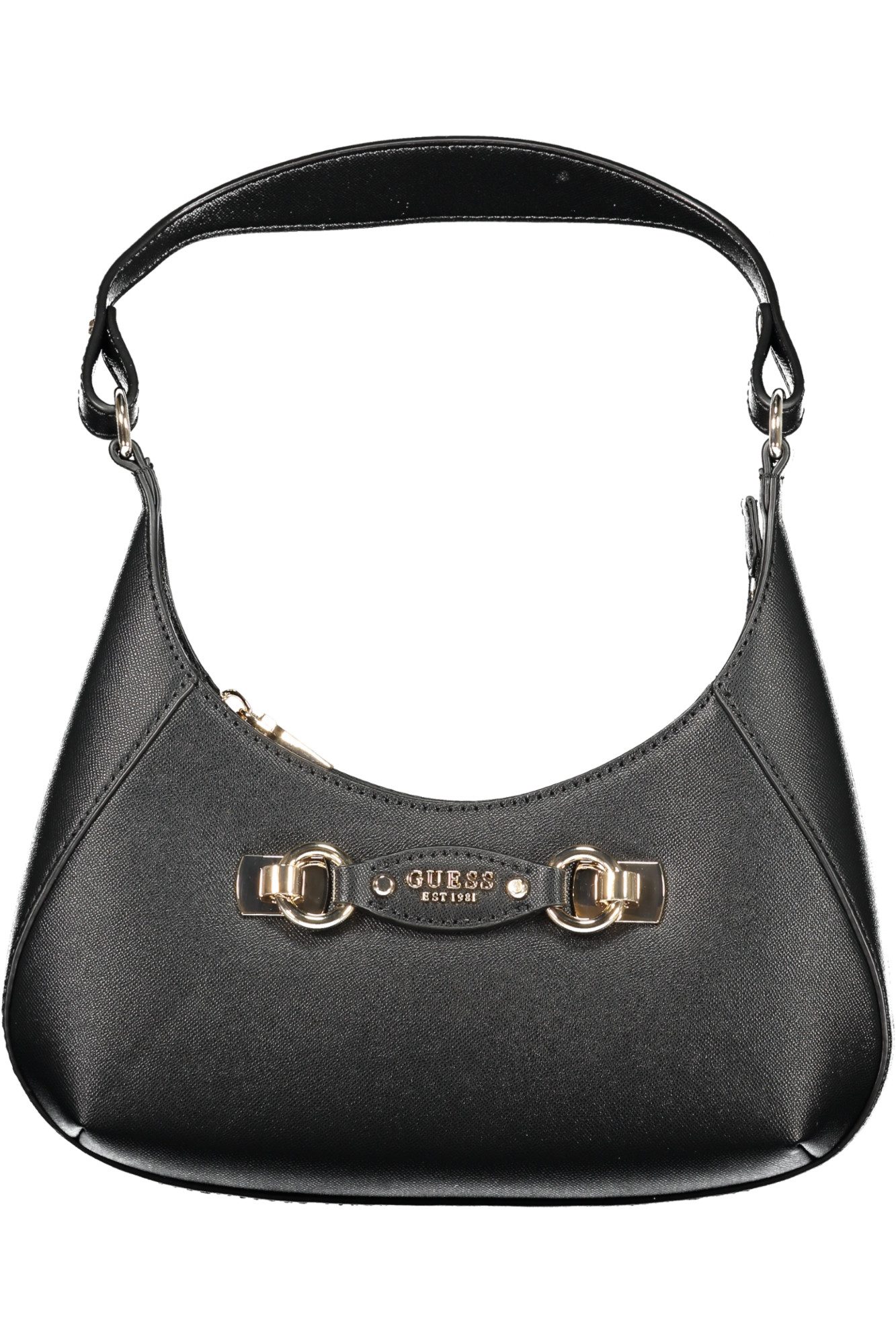 GUESS JEANS Umhängetasche, Schwarze Mini-Handtasche: Stilvolle Details und praktisches Design