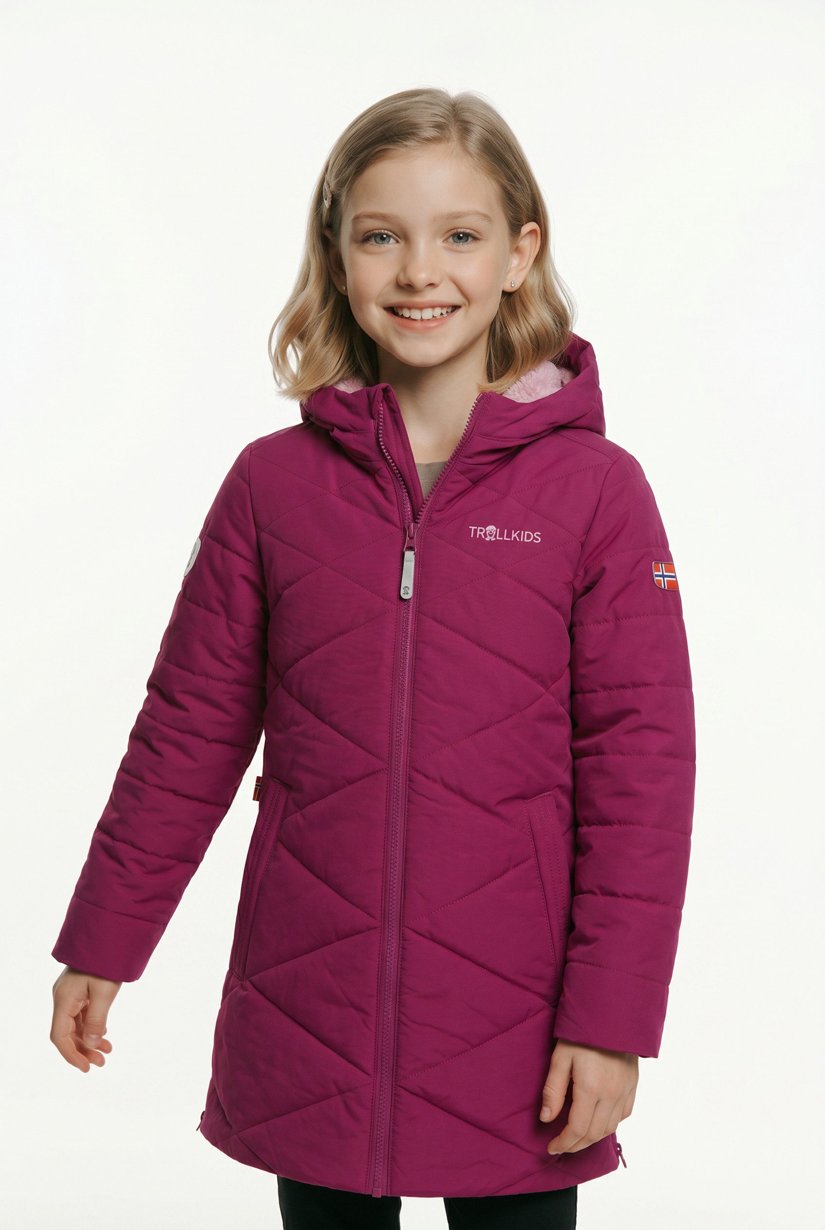 TROLLKIDS Funktionsmantel GIRLS BERGEN COAT mit Eingrifftaschen, winddicht und wasserabweisend