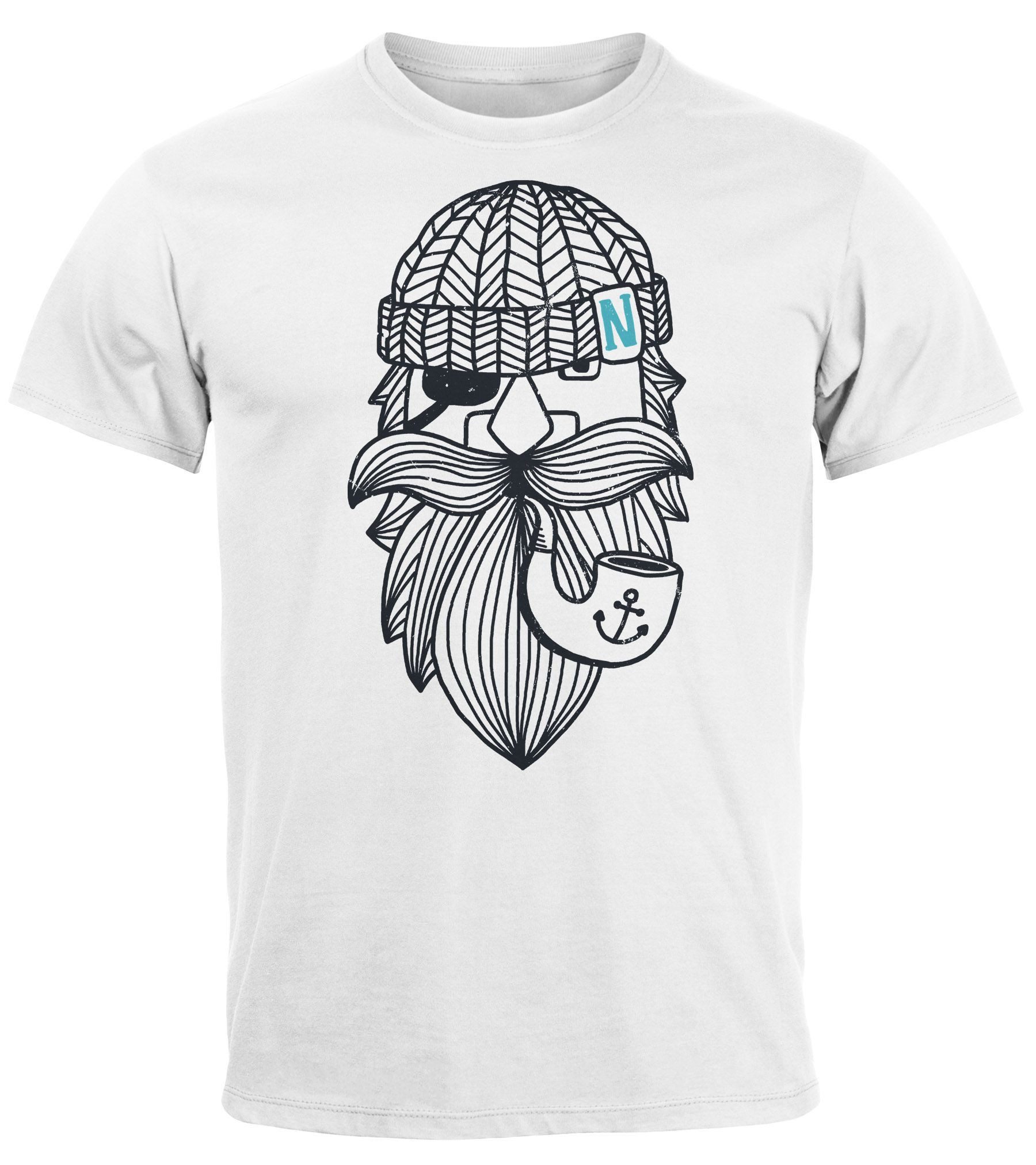 Neverless Print-Shirt Herren T-Shirt Printshirt Seemann günstig online kaufen