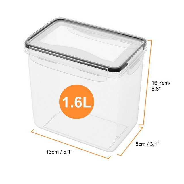 MULISOFT Vorratsdose 10-15x Vorratsdosen Set Frischhaltedose Vorratsgläser, Polyprophylen (PP), (10-tlg), 10-tlg Küche Organizer mit Deckel