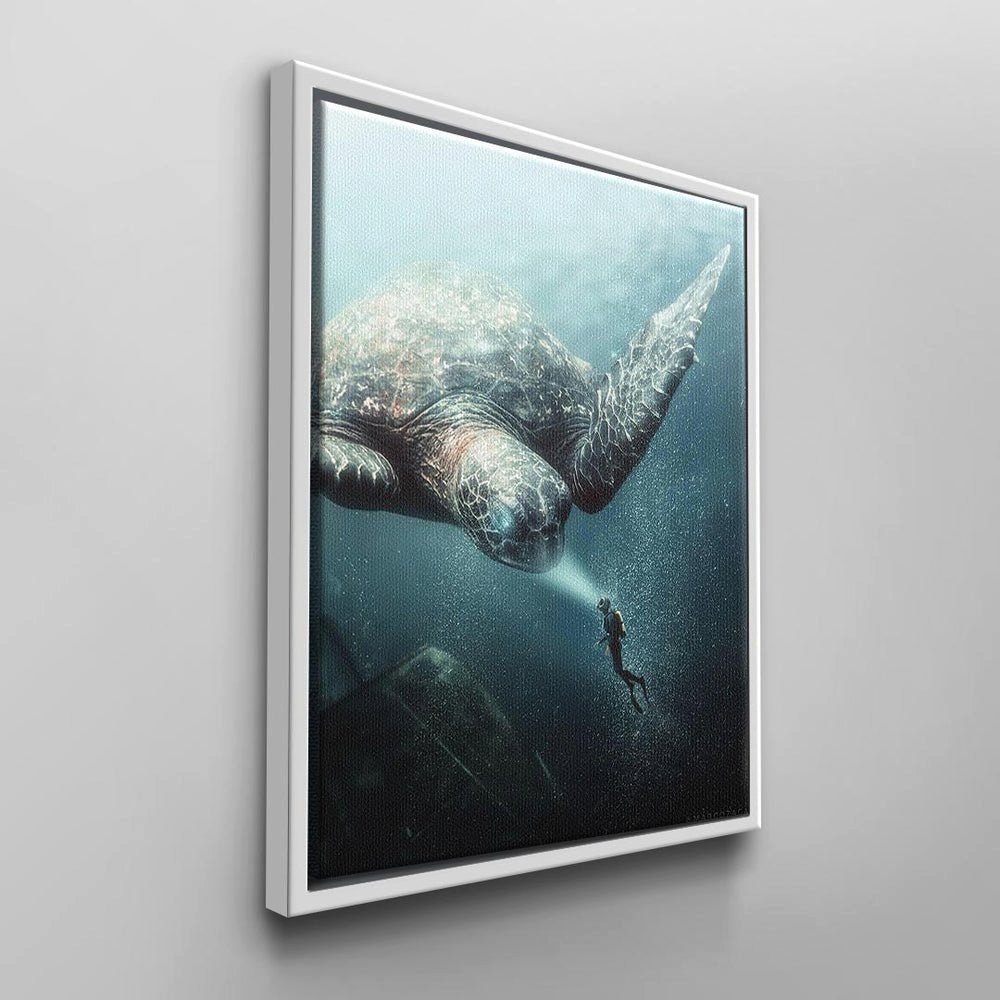 DOTCOMCANVAS® Leinwandbild, Moderne Wandbilder CANVAS DOTCOM Rahmen schwarzer von