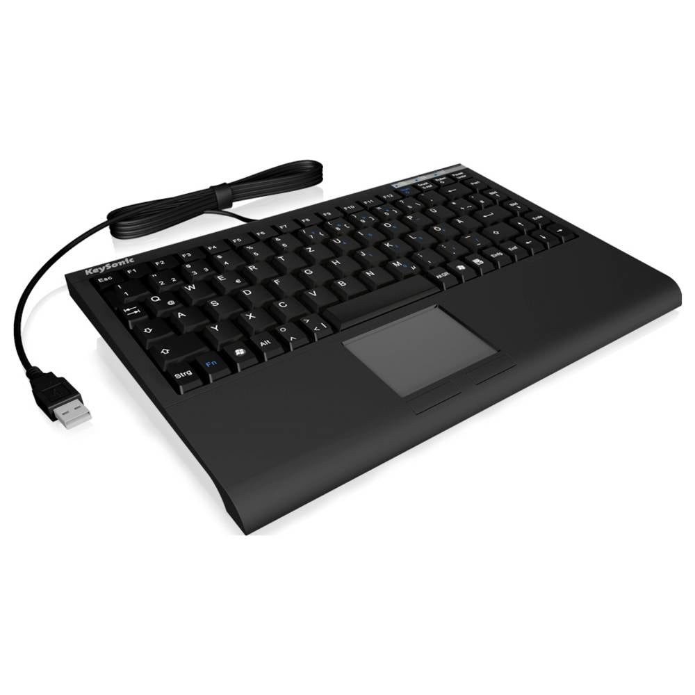 KEYSONIC ACK-540U+ (US) Kabelgebunden Tastatur US-Englisch, QWERTY Schwarz Tastatur