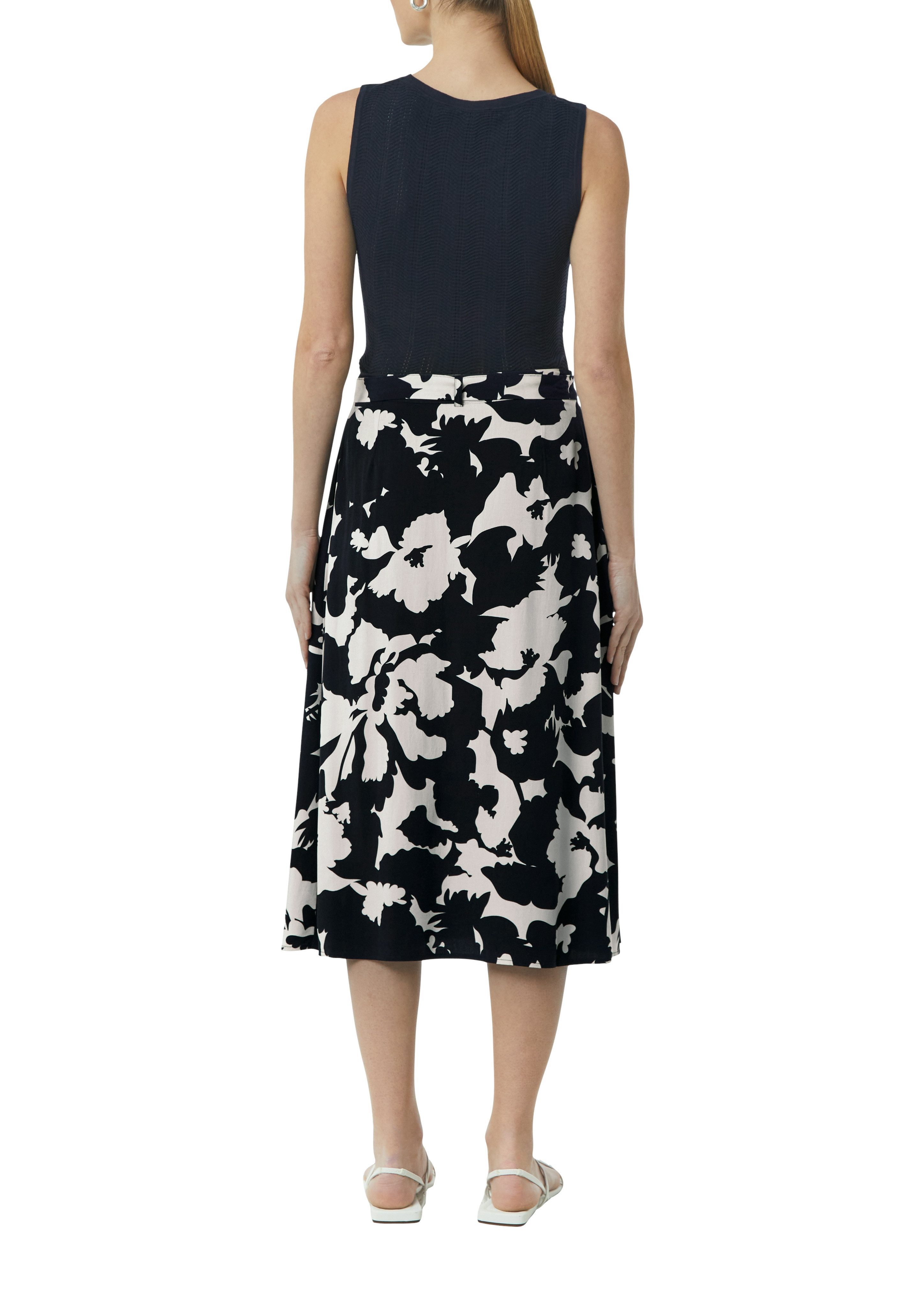 comma Midirock mit floralem Muster