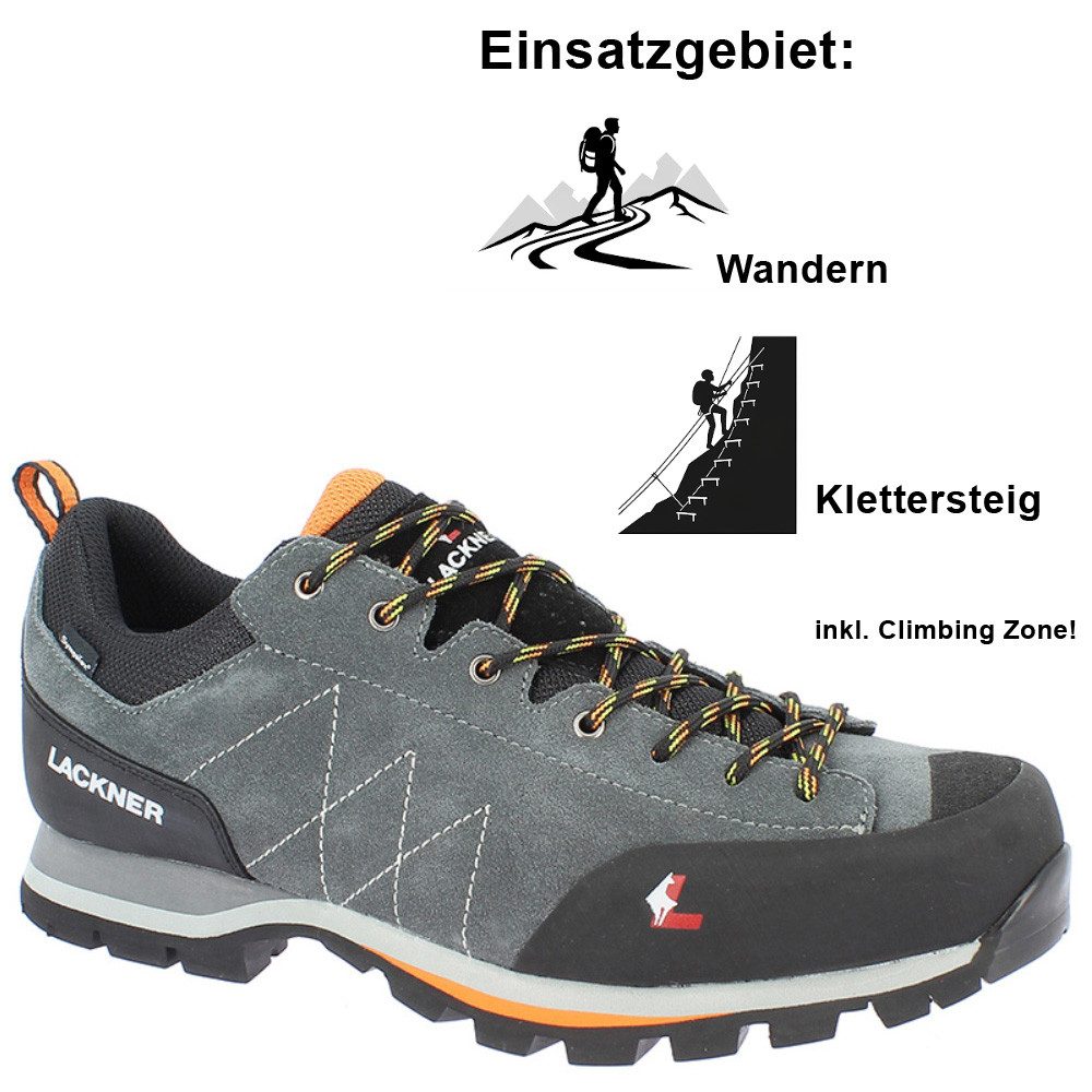 Lackner Lackner - Rockway STX wasserdichte Vibram Wanderschuhe, grau Wanderschuh