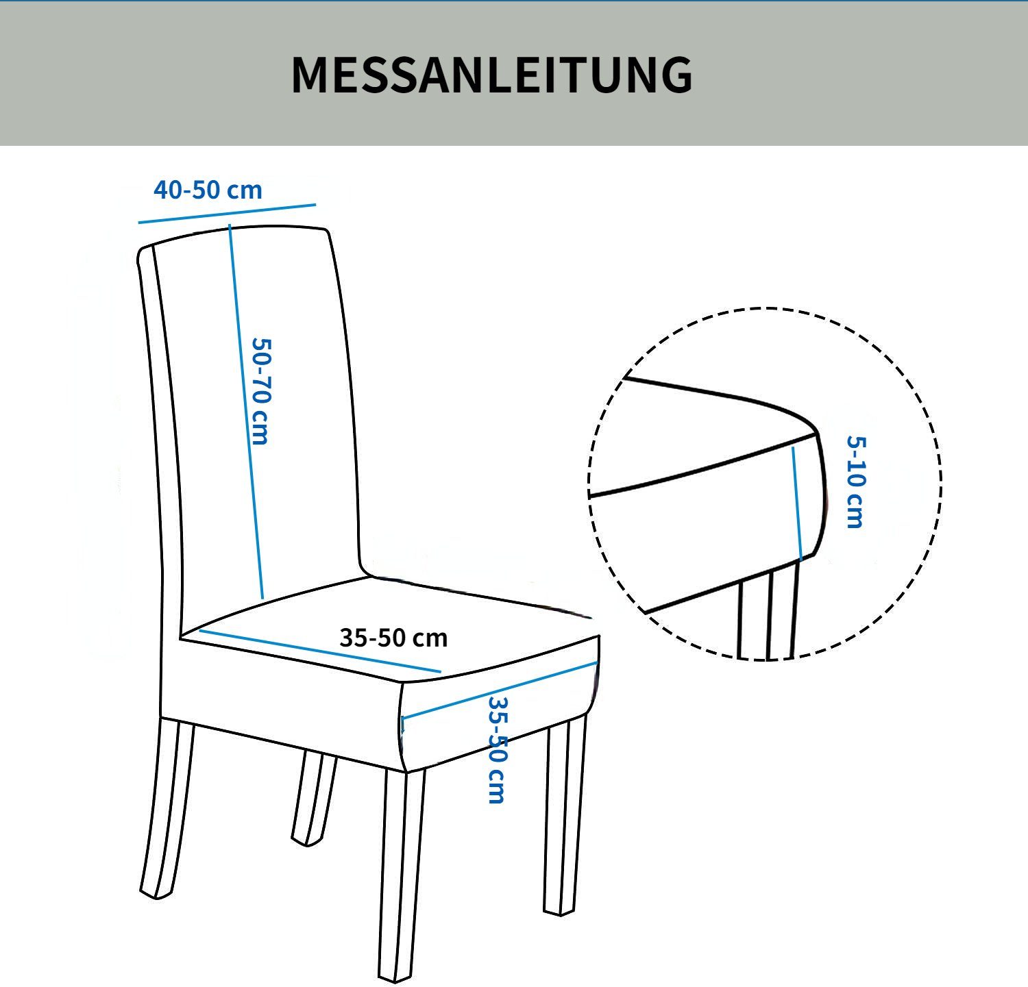 HOMEIDEAS, Stuhlhusse, Stuhlhussen, Wasserdichte Esszimmer Stuhlbezüge Dunkelbraun