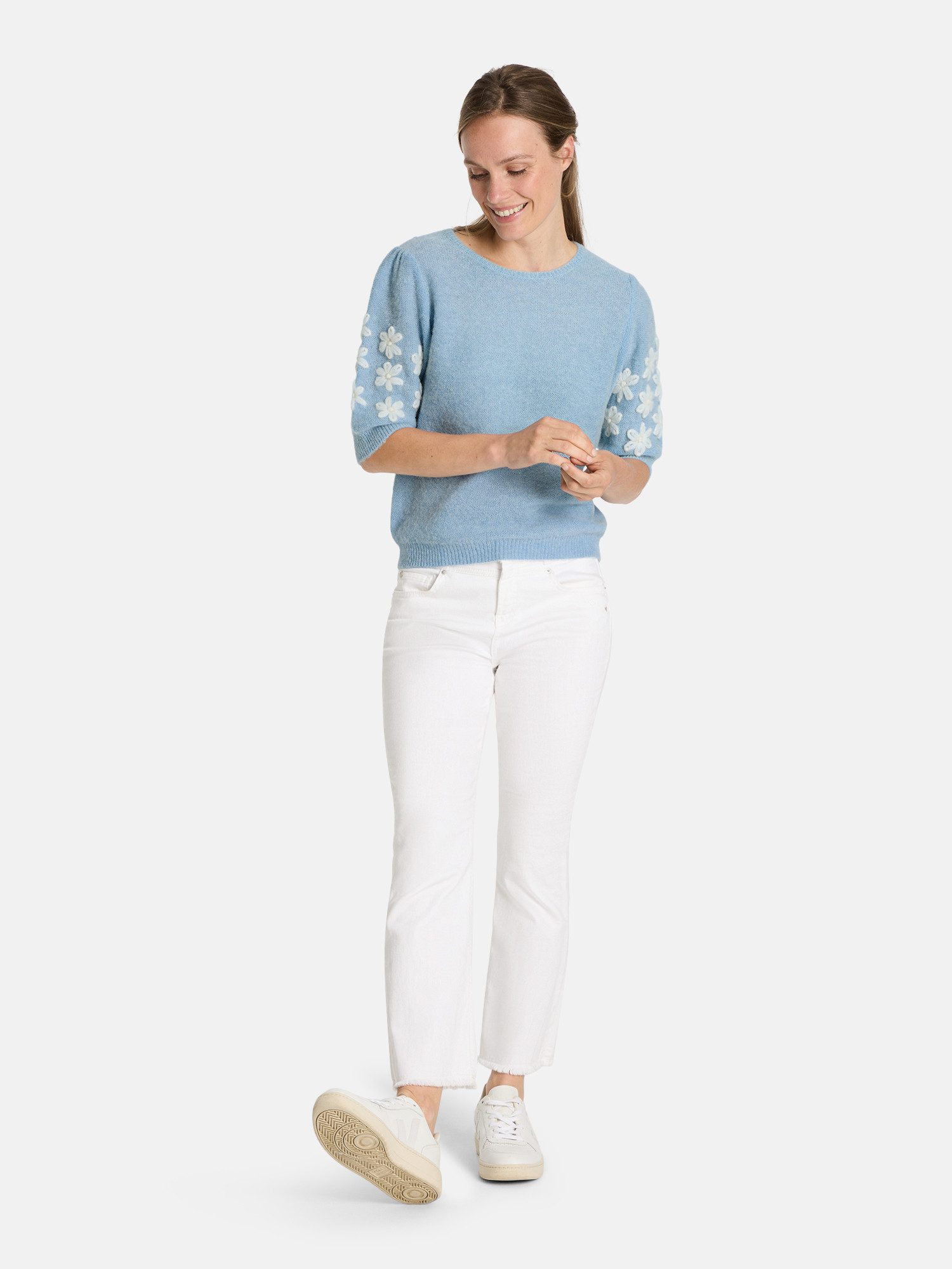 Lieblingsstück Kurzarmpullover ZerdaliL mit Alpakawolle und Wolle