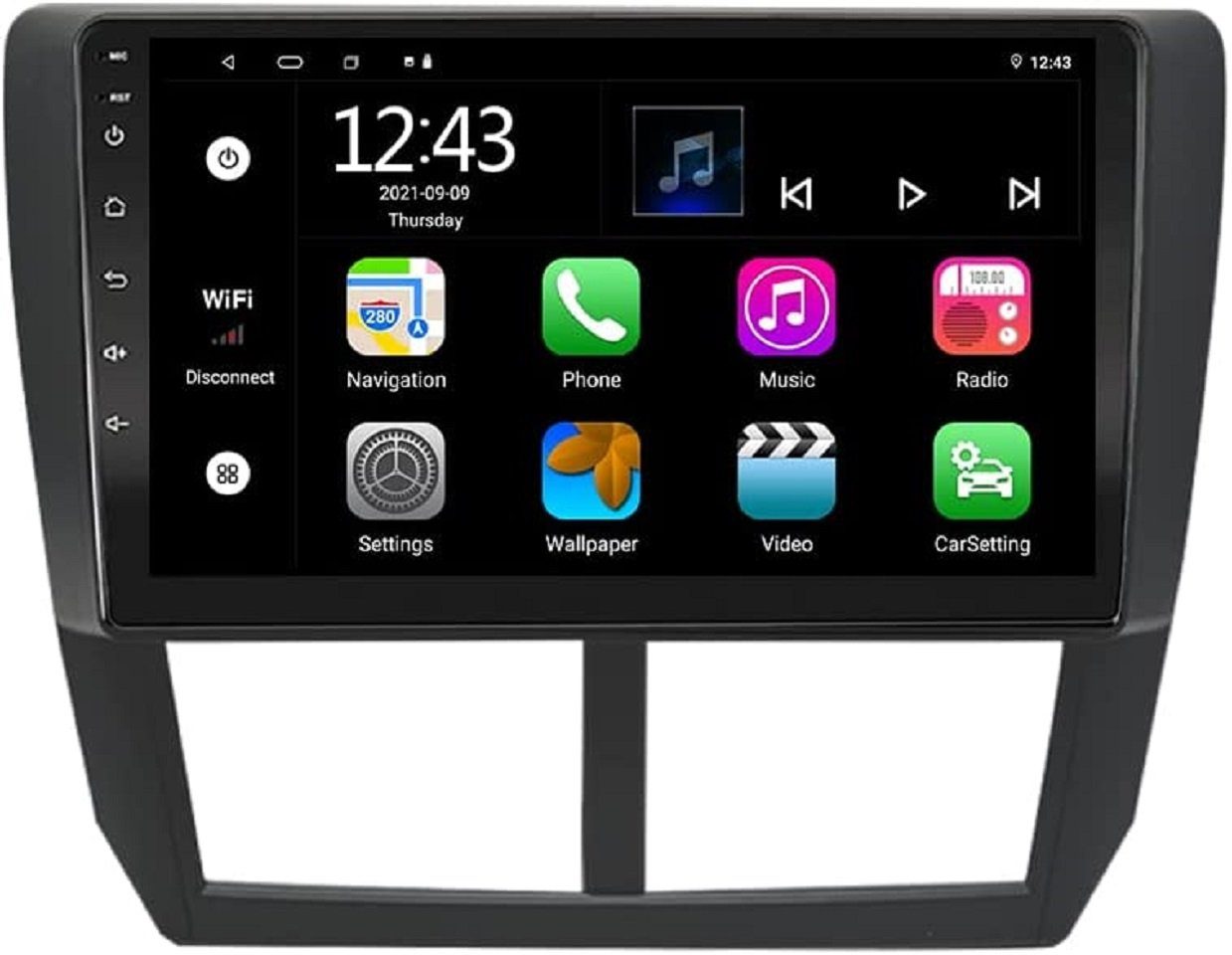 GABITECH Für Subaru GPS 11 Forester Autoradio Zoll Einbau-Navigationsgerät Android 2007-2013. impreza 9