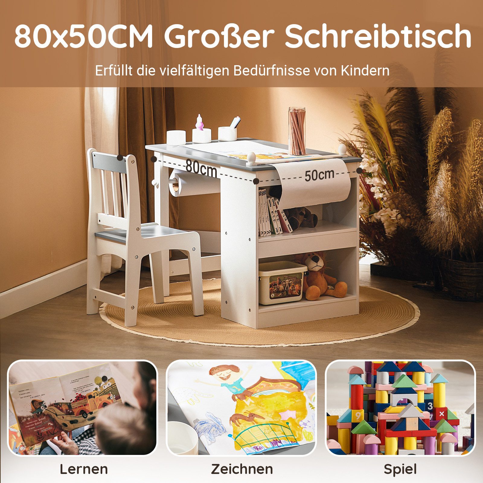 SoBuy Kindersitzgruppe KMB60, Kindertisch mit 1 günstig online kaufen
