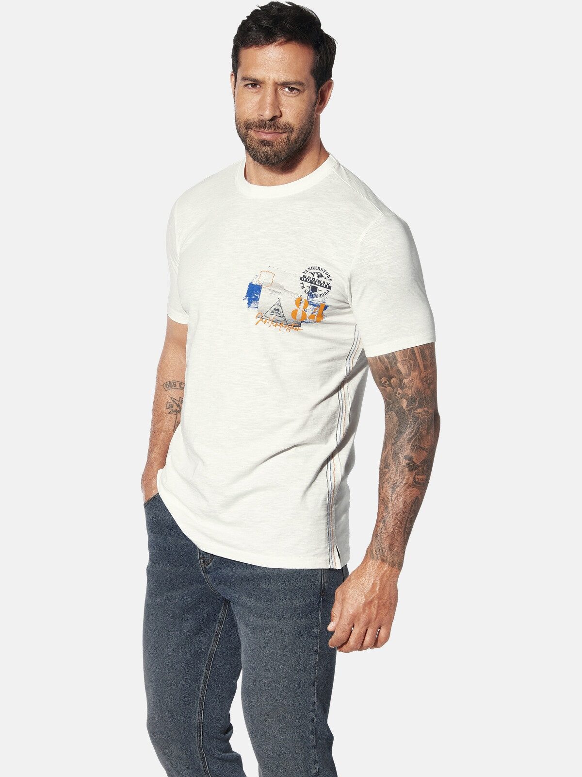 Jan Vanderstorm T-Shirt TUPPE mit großem günstig online kaufen
