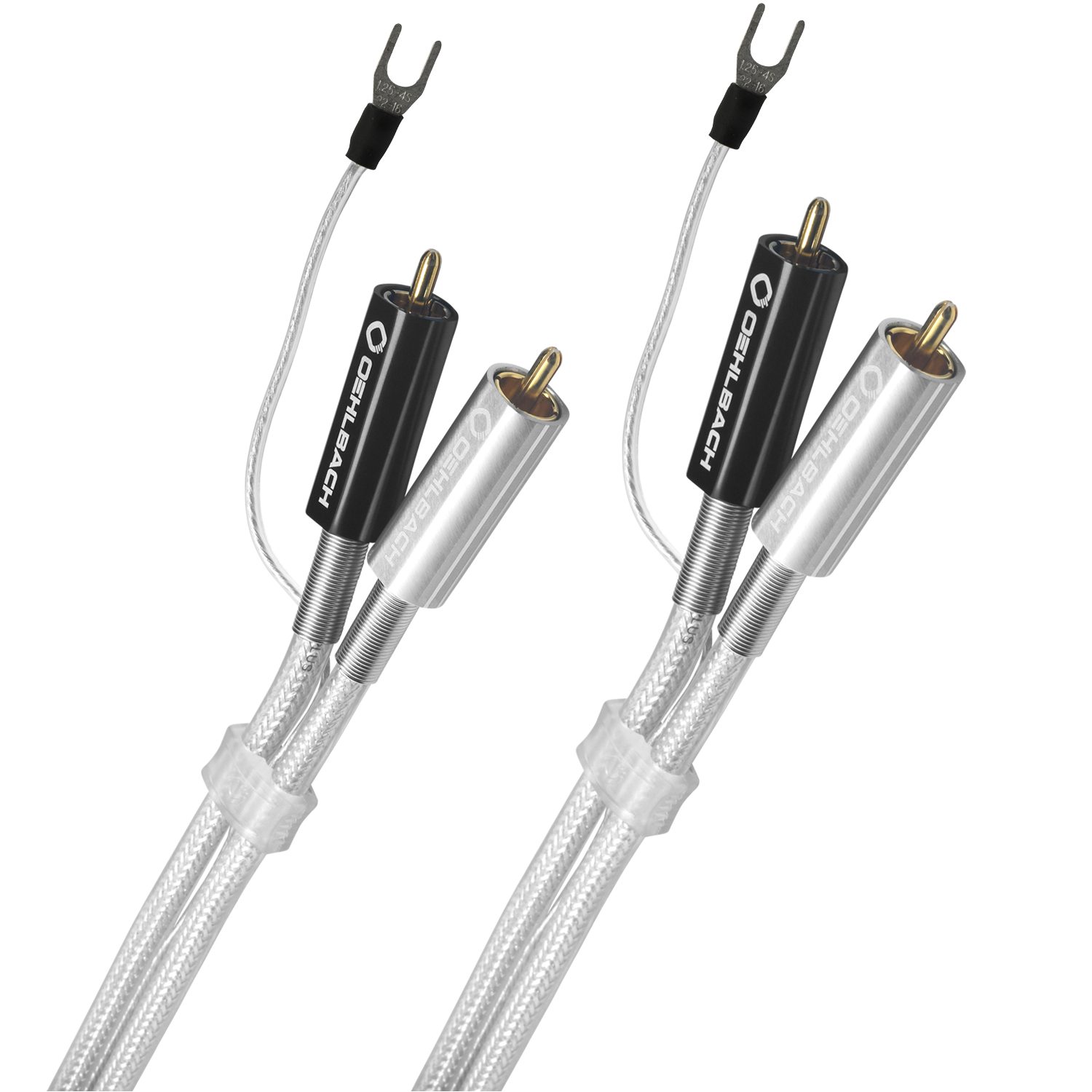 OEHLBACH Silver Express Plus Phono Audio-Cinchkabel inklusive Masseleitung Audio-Kabel, 2 x Cinch mit Masse, 2 x Cinch mit Masse (200 cm), Flexibel, Hochwertiges Kupfer