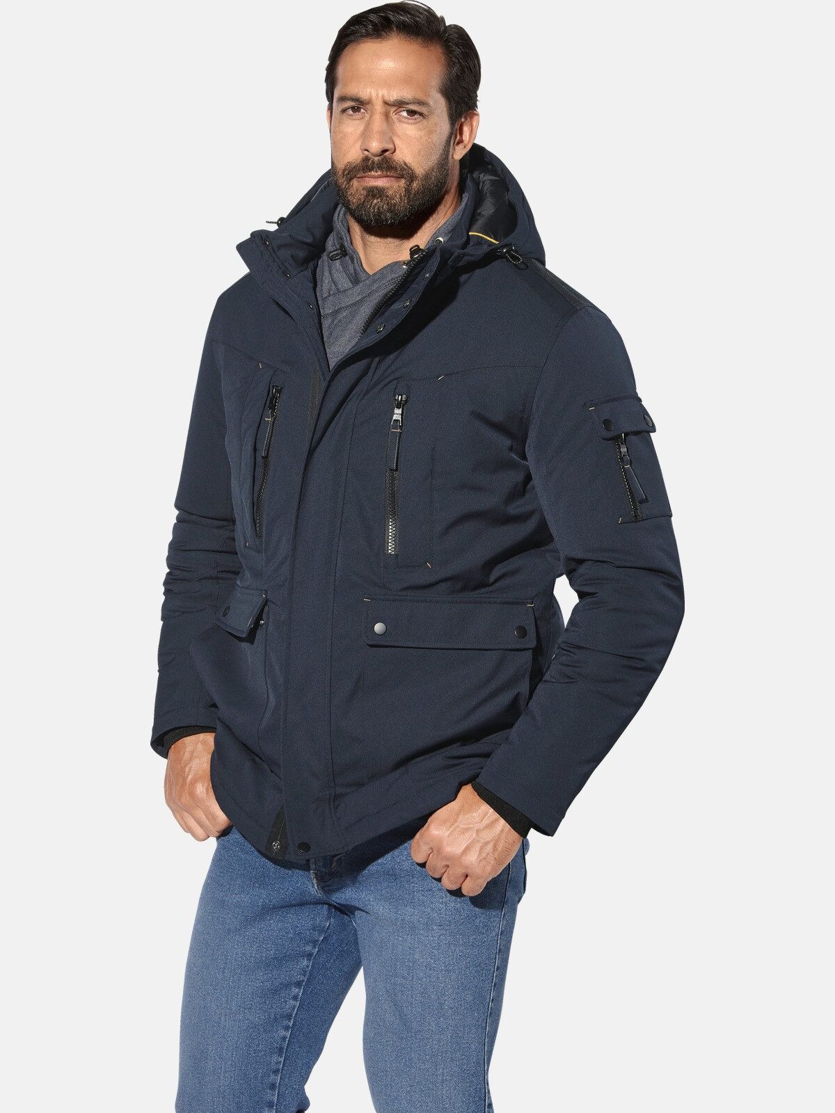 Jan Vanderstorm Funktionsjacke FINNLUND mit abnehmbarer Kapuze günstig online kaufen