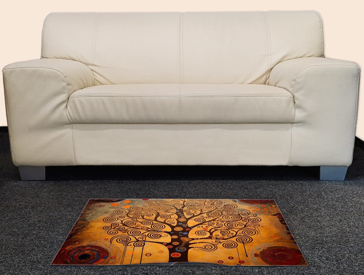 Wallario Teppich Baum des Lebens, rechteckig, rutschfest