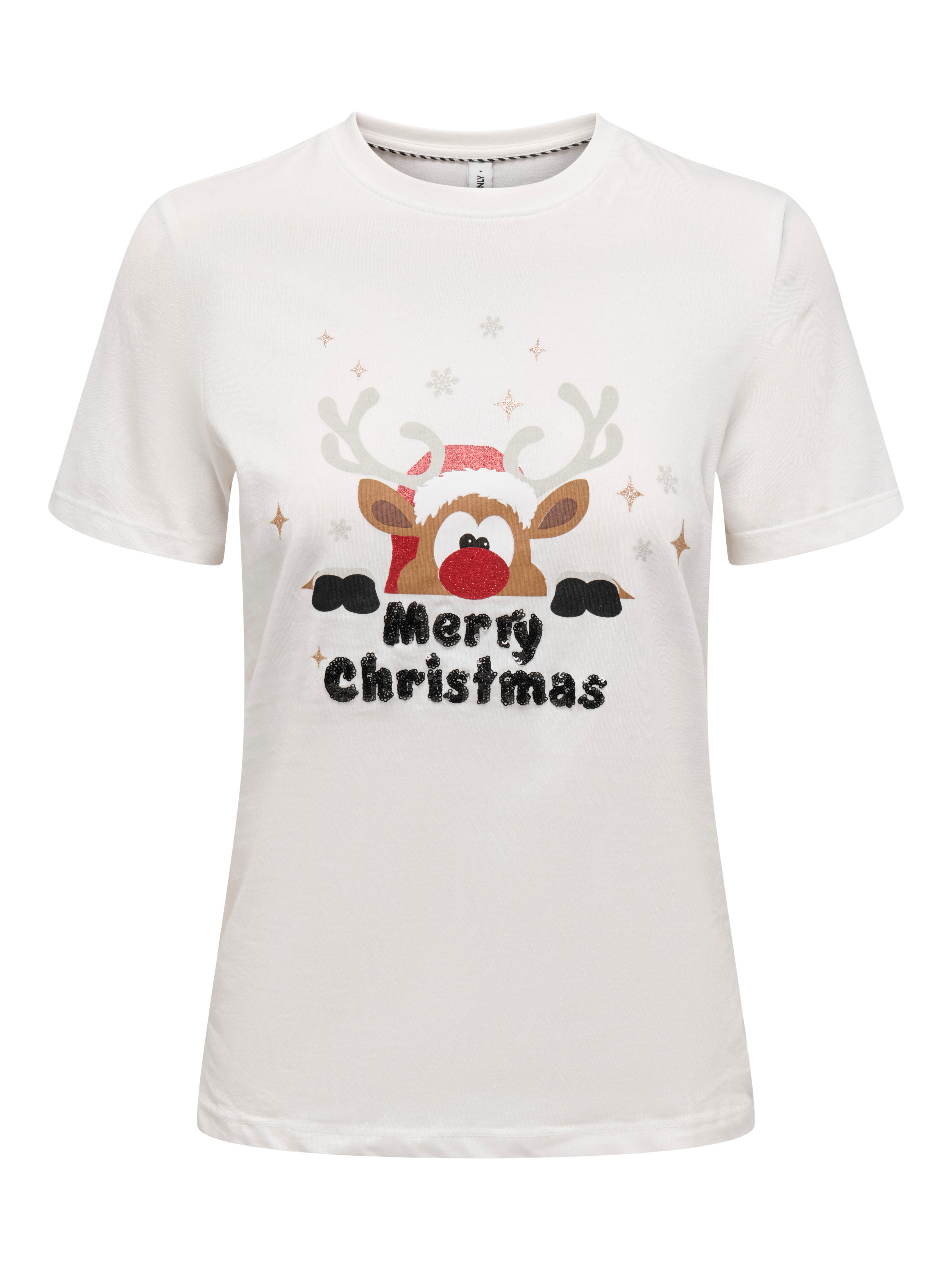 ONLY Rundhalsshirt ONLXMAS YRSA CHRISTMAS REG S/S TOP JRS für Weihnachten günstig online kaufen