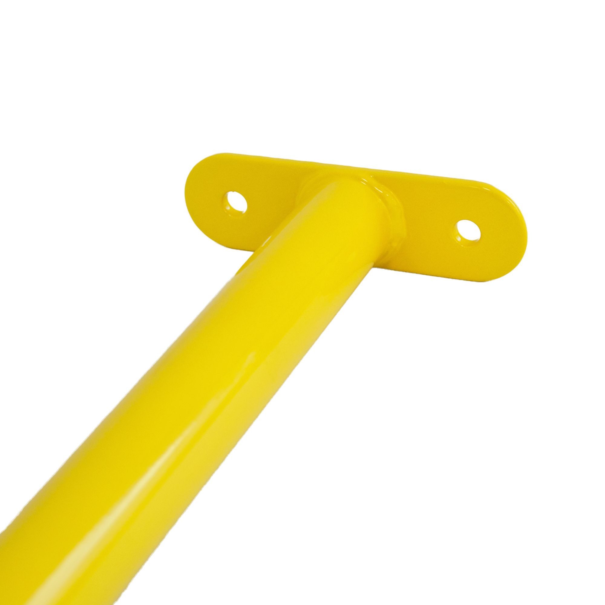 ROG-Gardenline Turnreck Reckstange Metall stabile Turnstange inklusive Montagematerial, (gelb, 125 cm)