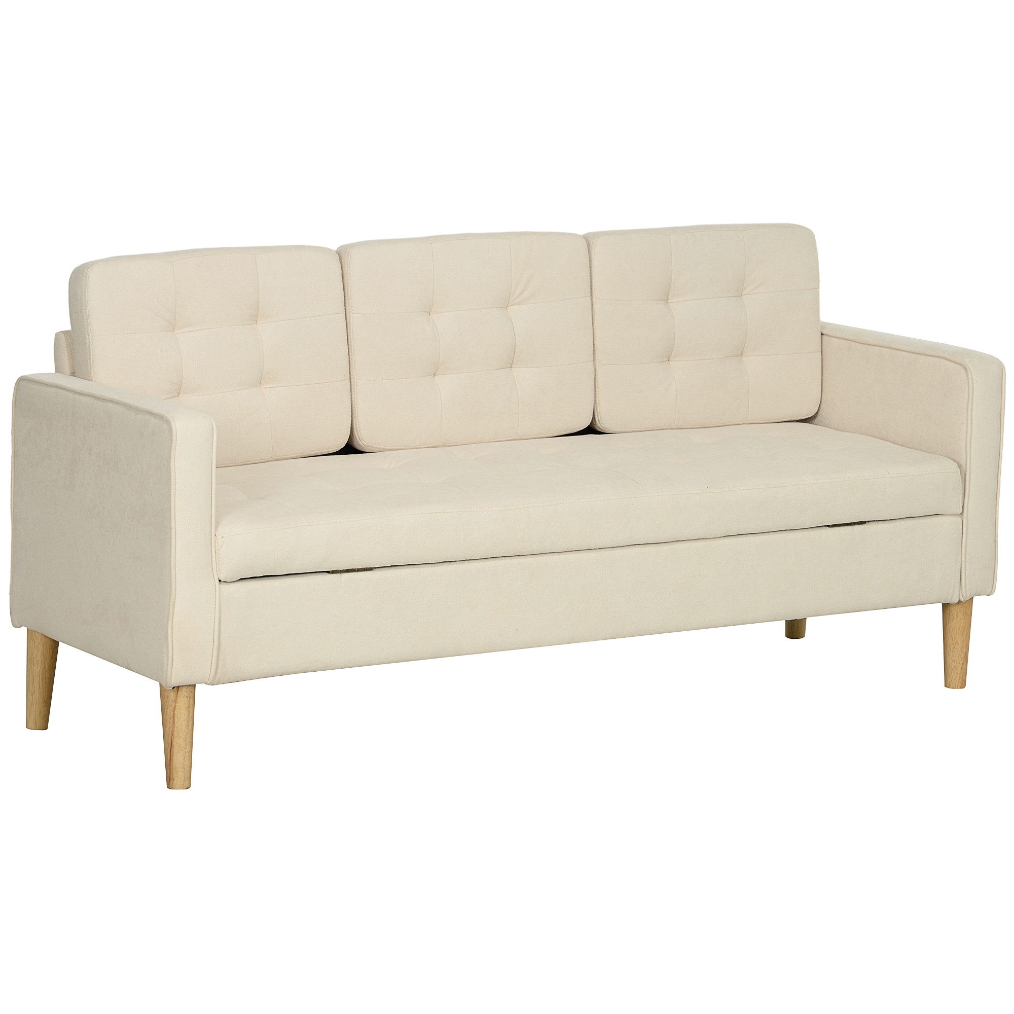 HOMCOM Sofa 3 Sitzer Sofa, Couch günstig online kaufen