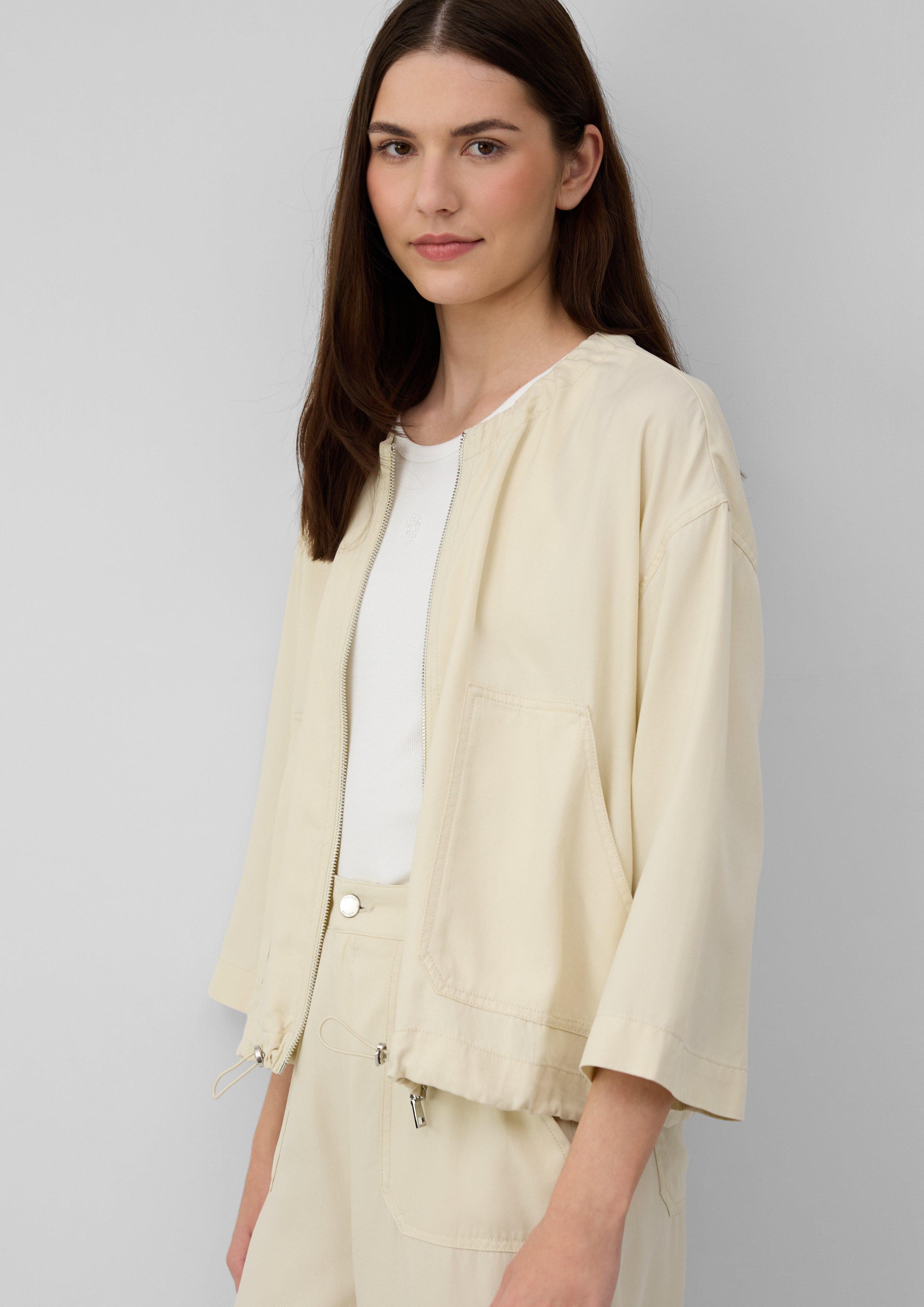 s.Oliver Funktionsjacke Blouson im Relaxed Fit mit 3/4-Ärmeln