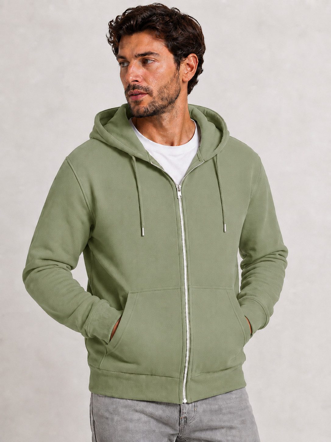 Smith & Solo Hoodie Herren - Sweatshirt mit Reißverschluss Zipper Sweatjacke Baumwollmix