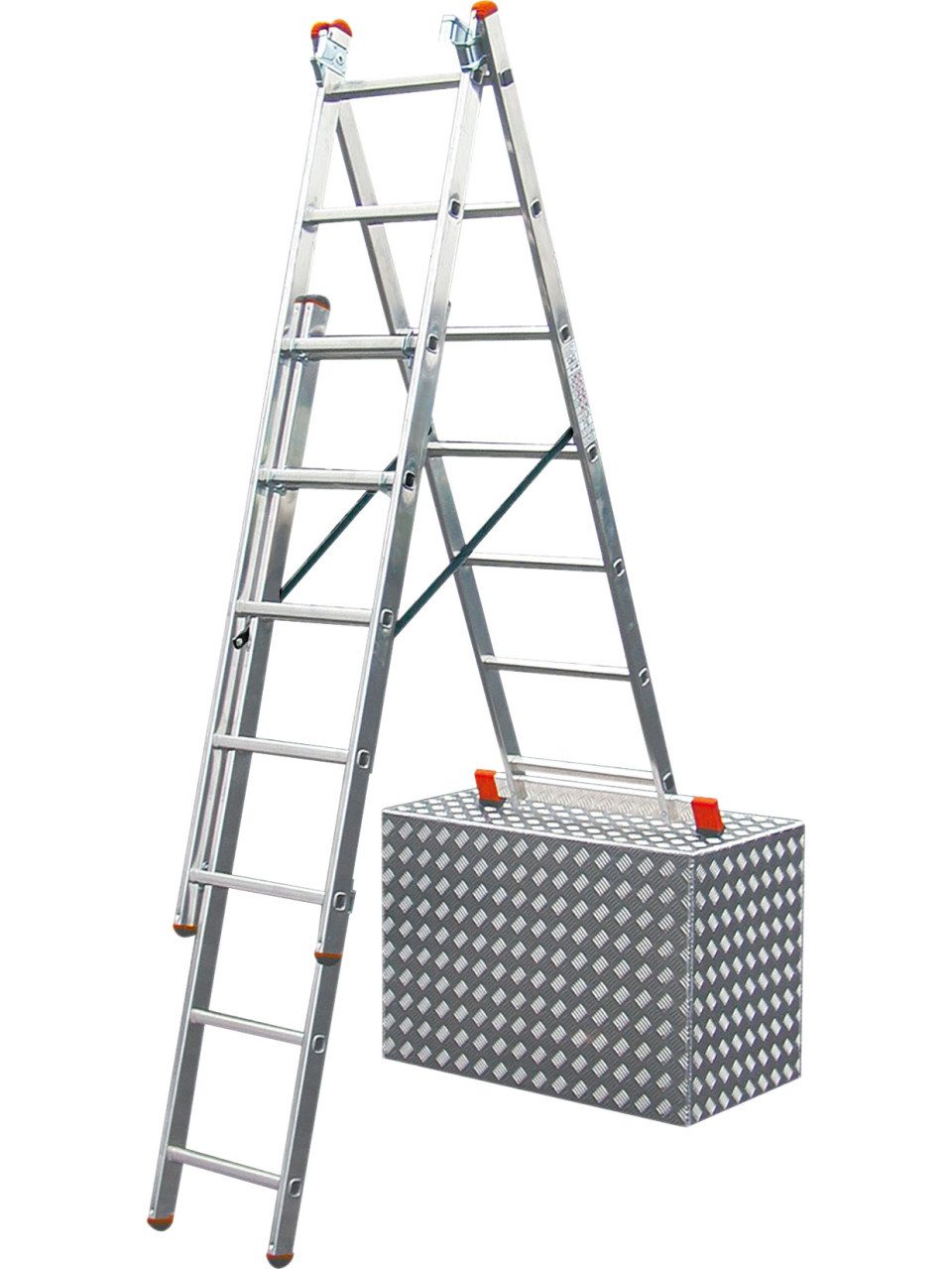 KRAUSE Trittleiter Krause Aluminium-Vielzweckleiter CORDA Globus mit