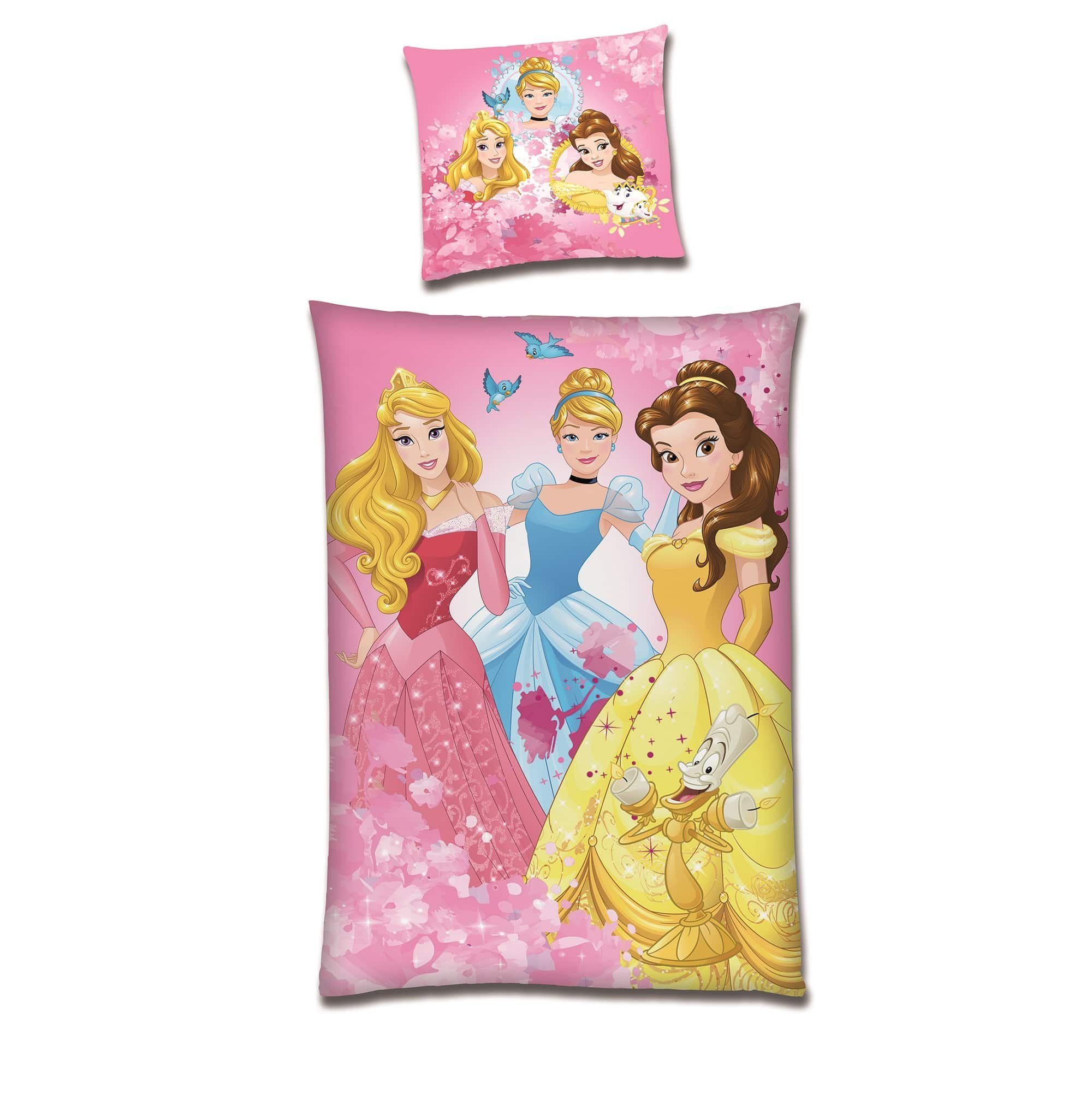 Familando Kinderbettwäsche Disney Prinzessinnen 135x200 80x80 günstig online kaufen