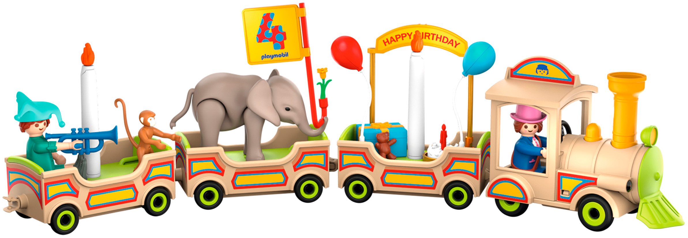 Playmobil® Geburtstagszug (72184) Konstruktions-Spielset, Made in Europe