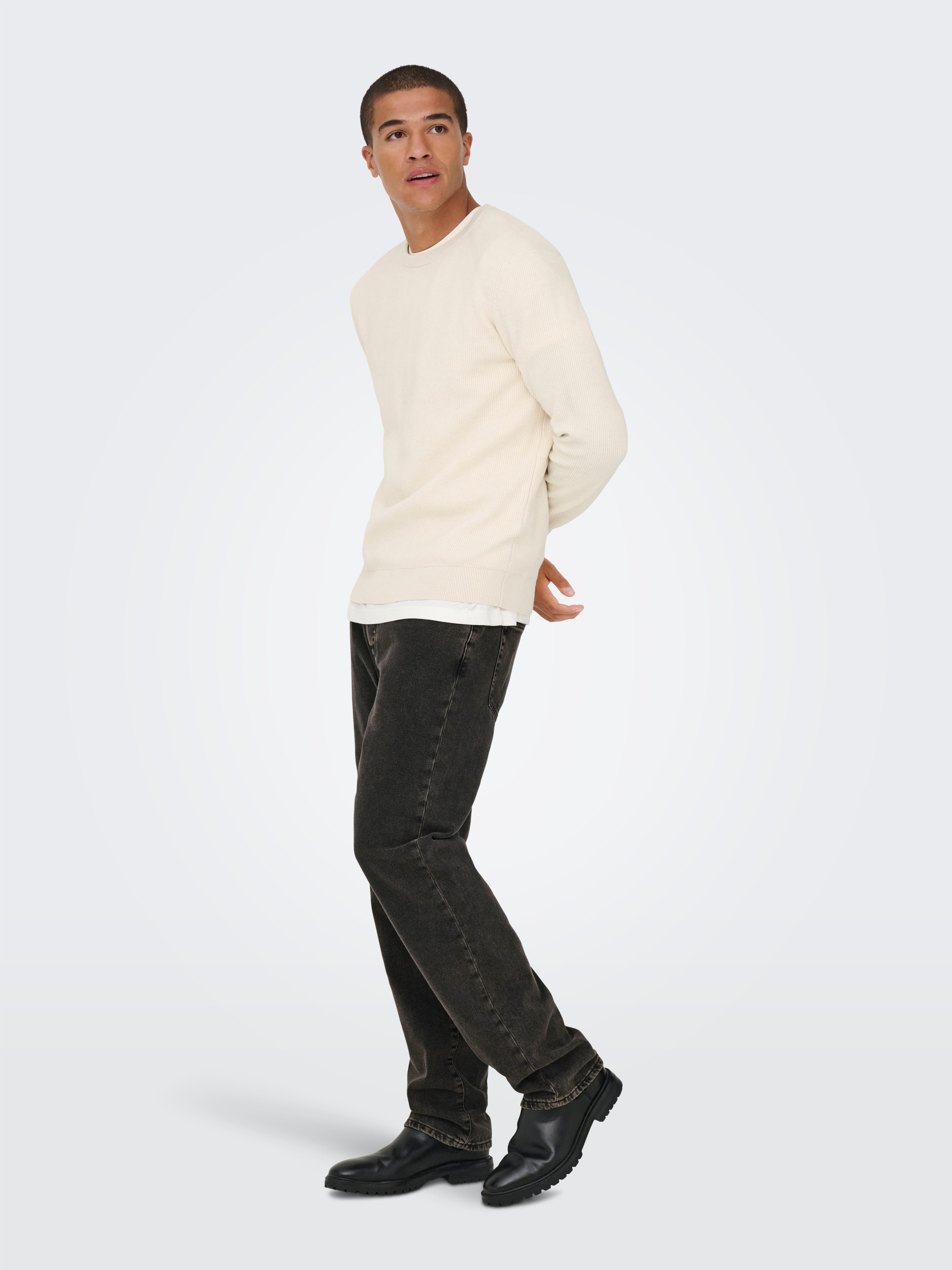 ONLY & SONS Regular-fit-Jeans ONSEDGE STRAIGHT BOX TAI DNM MU OTL