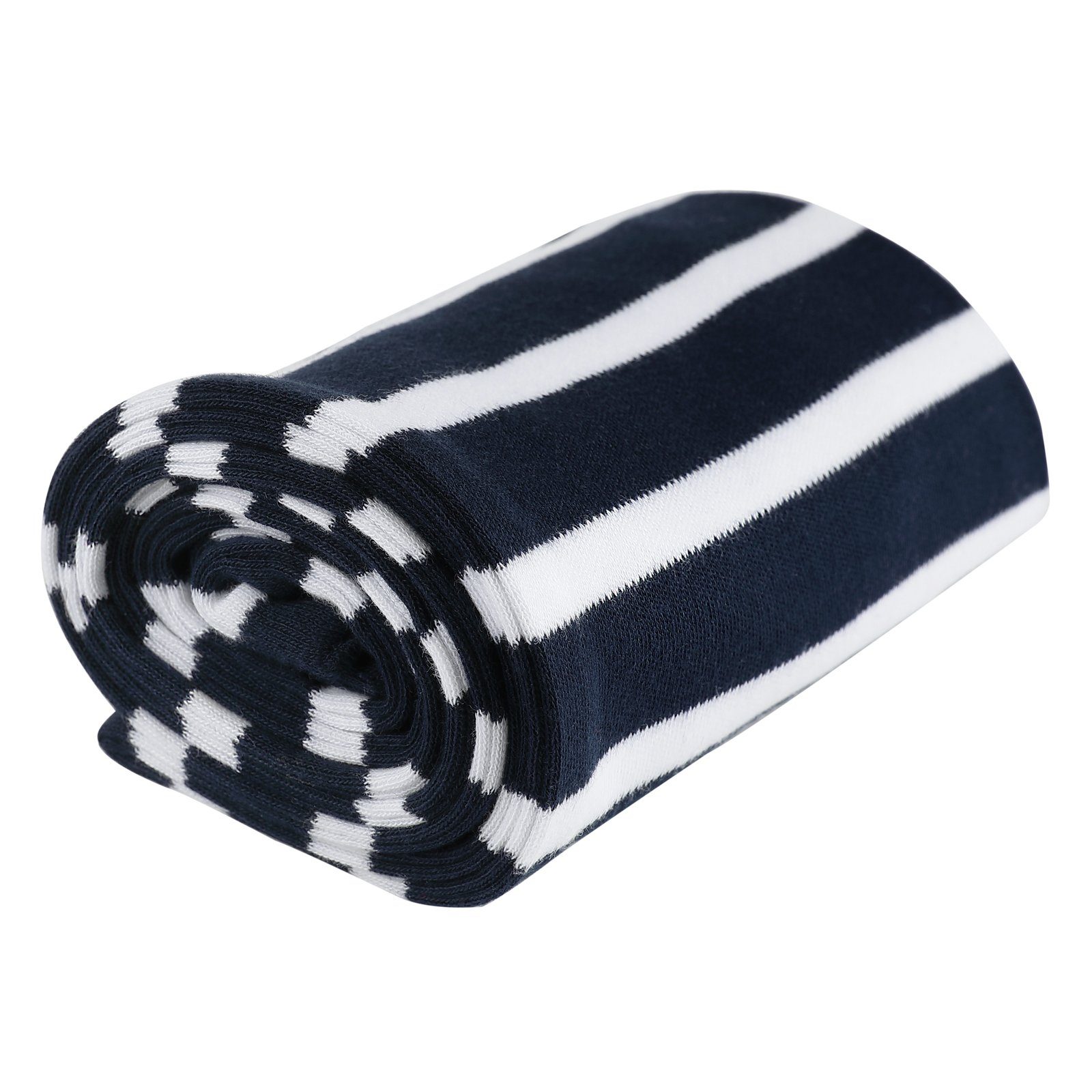 modAS Schal Unisex Bretonischer Schal mit Streifen und Uni - Herren Damen Kinder, Doppellagig aus Baumwolle, angenehmes Tragegefühl, Maritime Eleganz – Bild 3 von 4