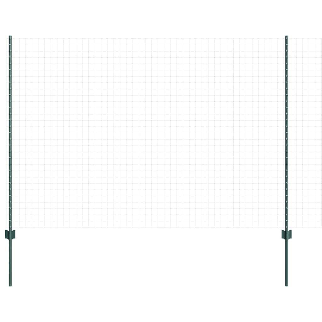 vidaXL Bett Eingebetteter Zaunpfosten 11 stk. Grün 200 cm (11-tlg)