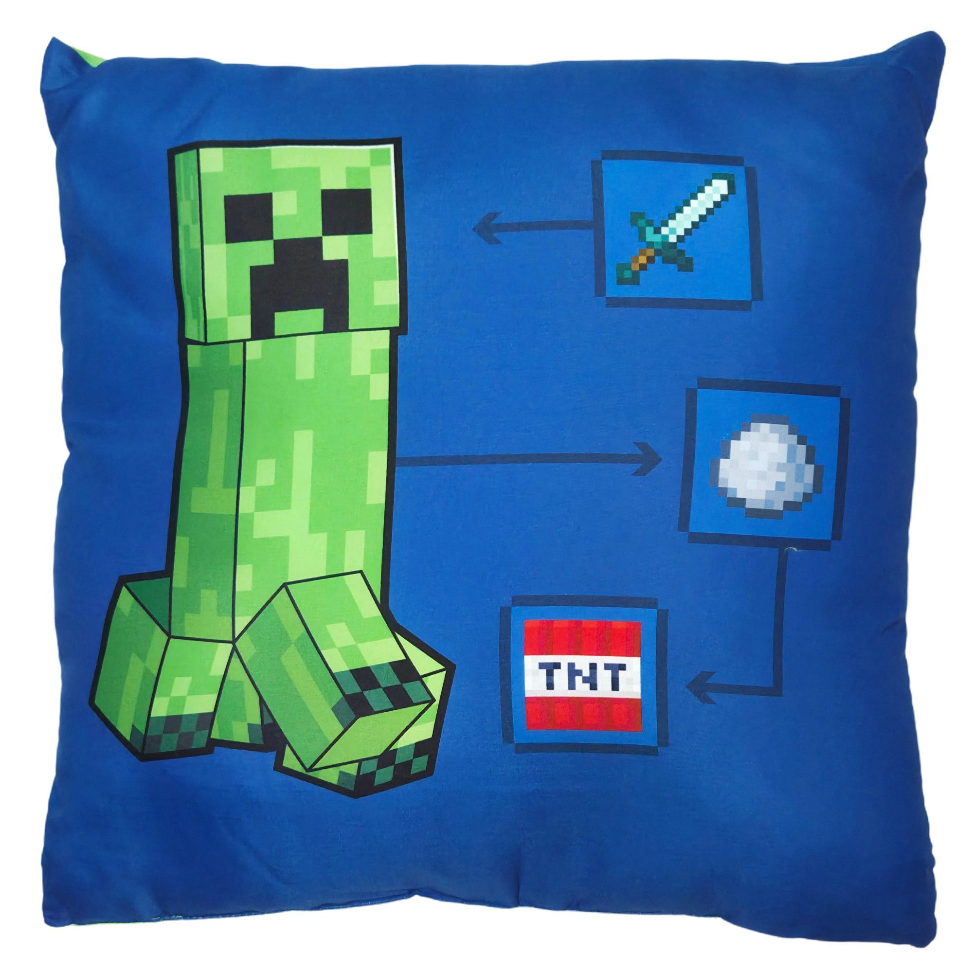 Minecraft Dekokissen Gamer Minecraft Creeper Zombie Kissen Dekokissen 40x40 cm